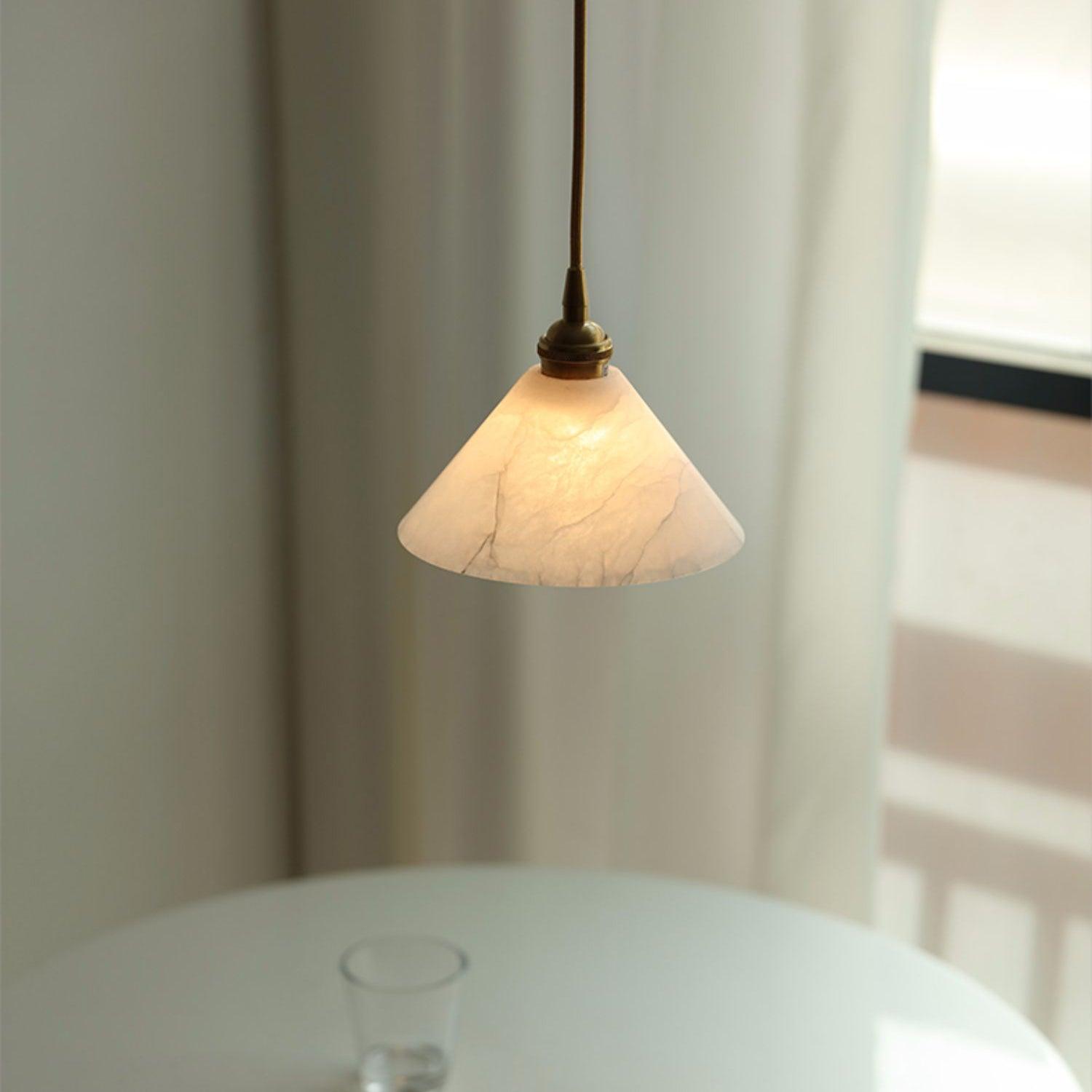 Conical Brass Pendant Lamp