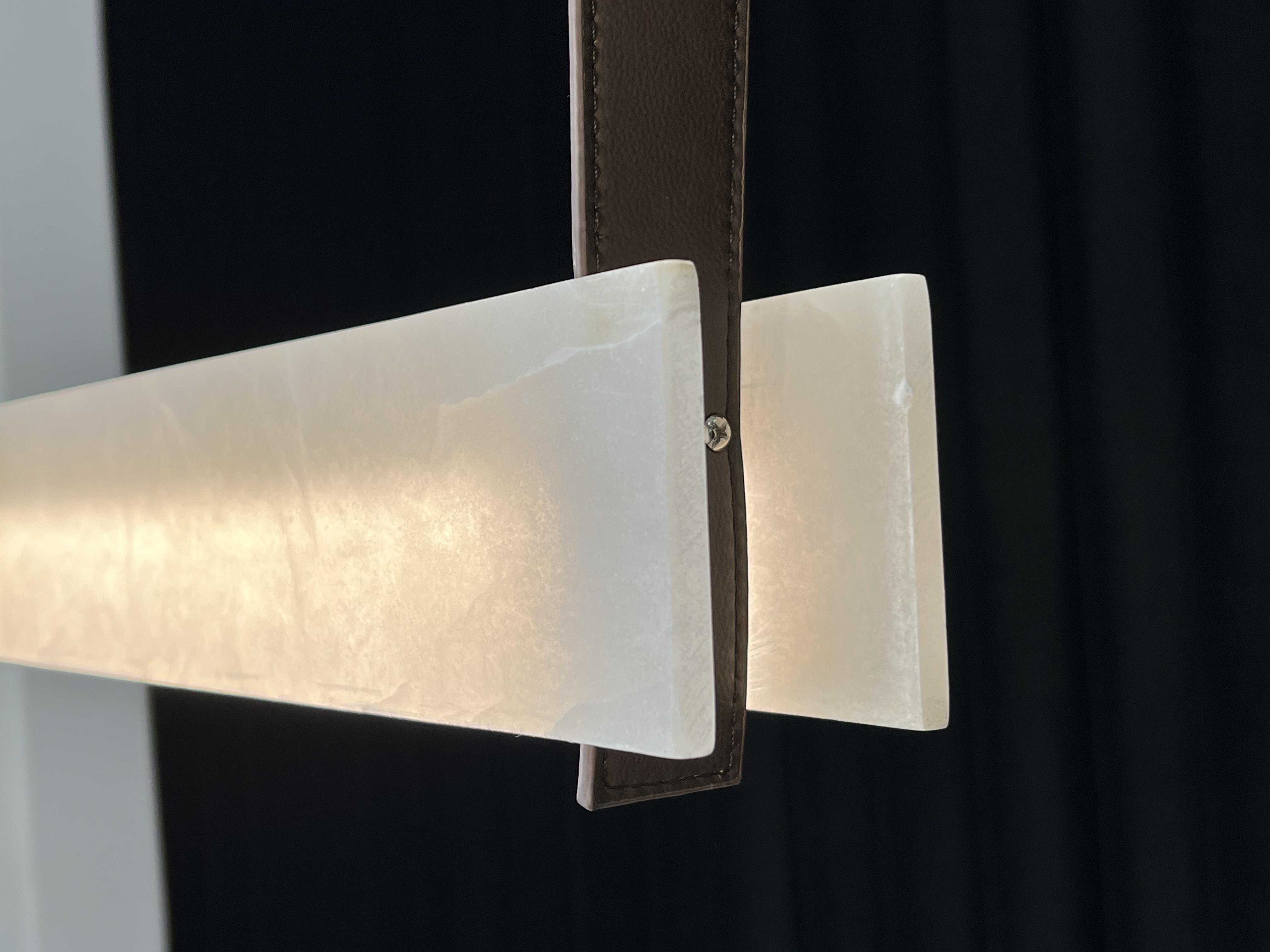 CASA Lighting Natural Marble Dimmable LED Hanging Chandelier