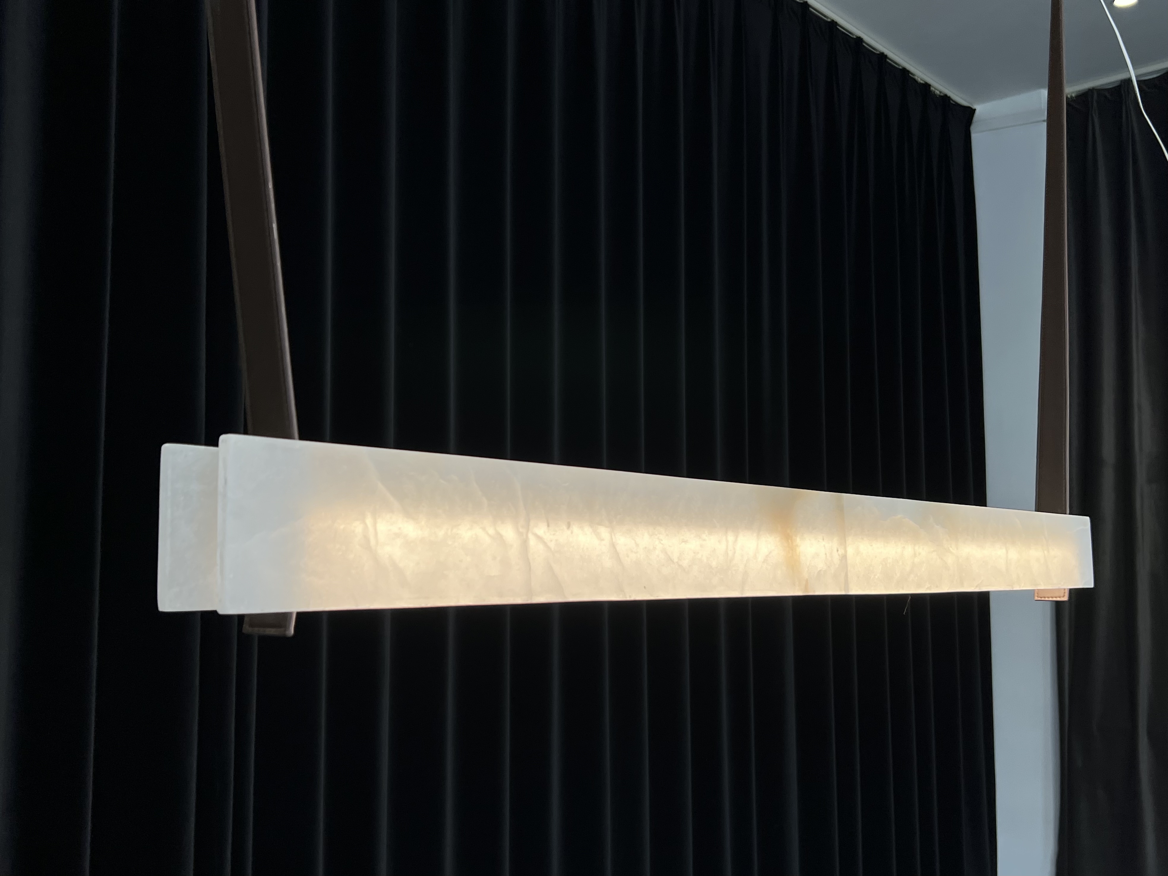 CASA Lighting Natural Marble Dimmable LED Hanging Chandelier