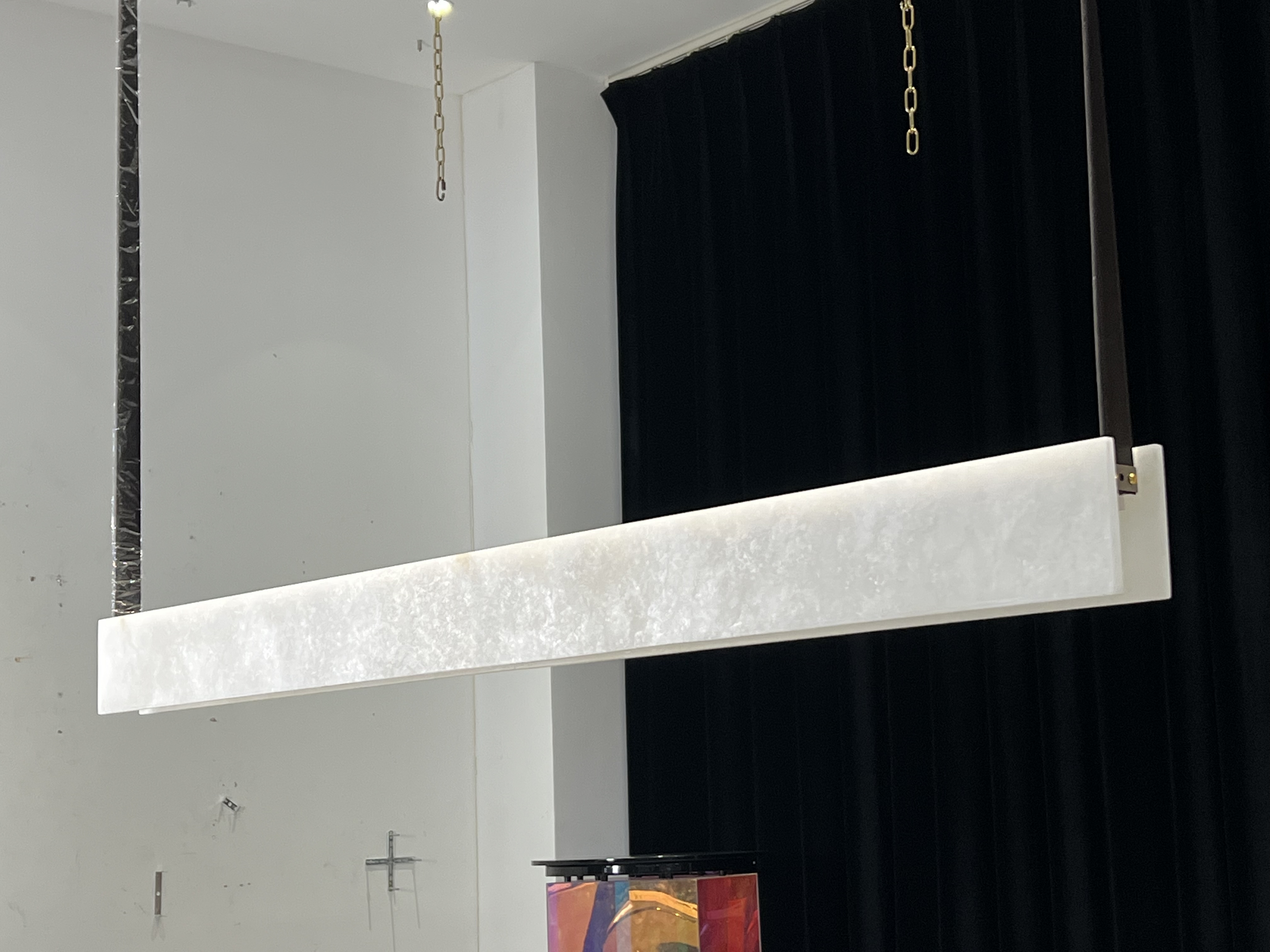 CASA Lighting Natural Marble Dimmable LED Hanging Chandelier