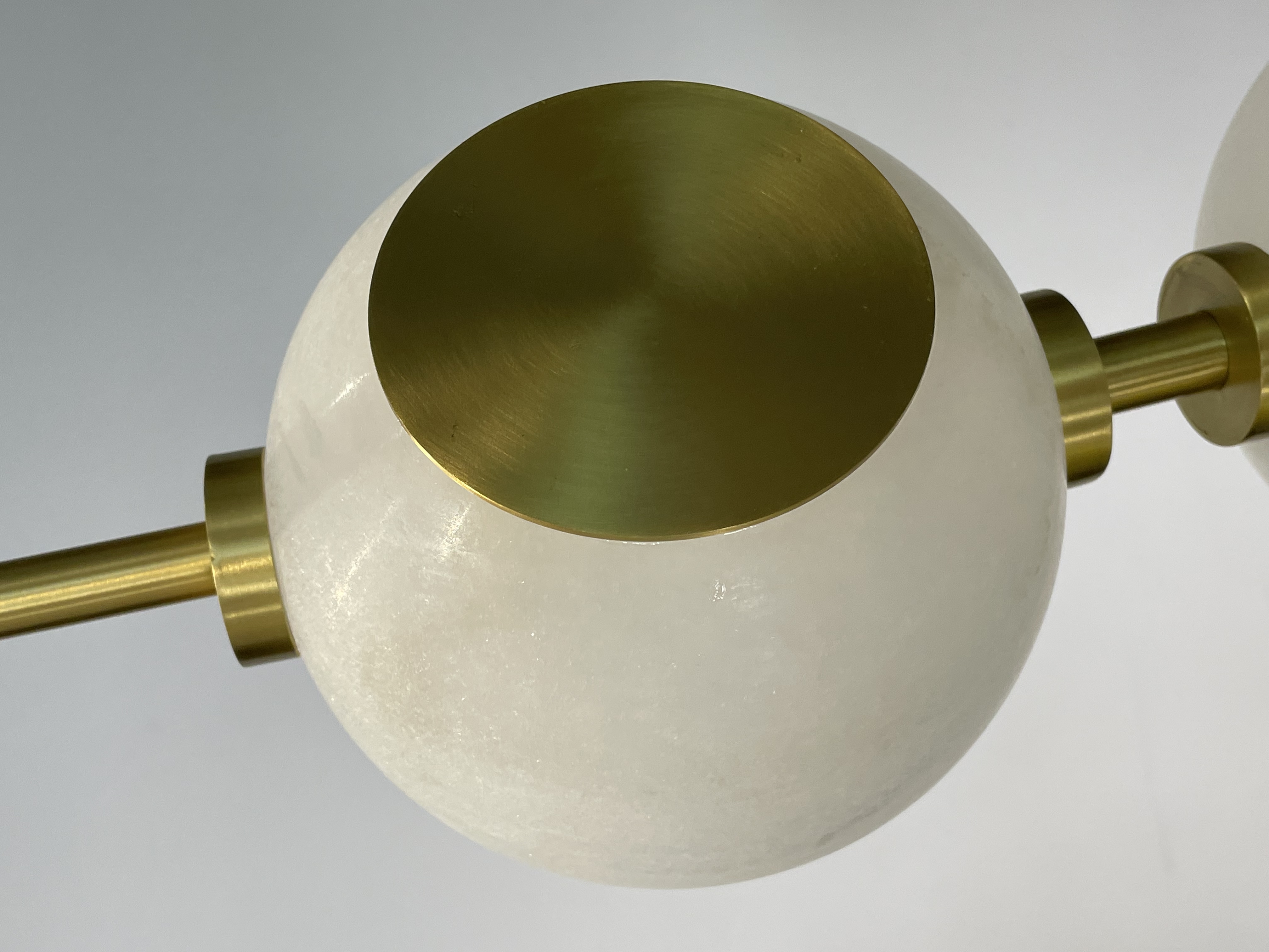 CASA Lighting Alabaster & Gold Cluster Wall Sconce