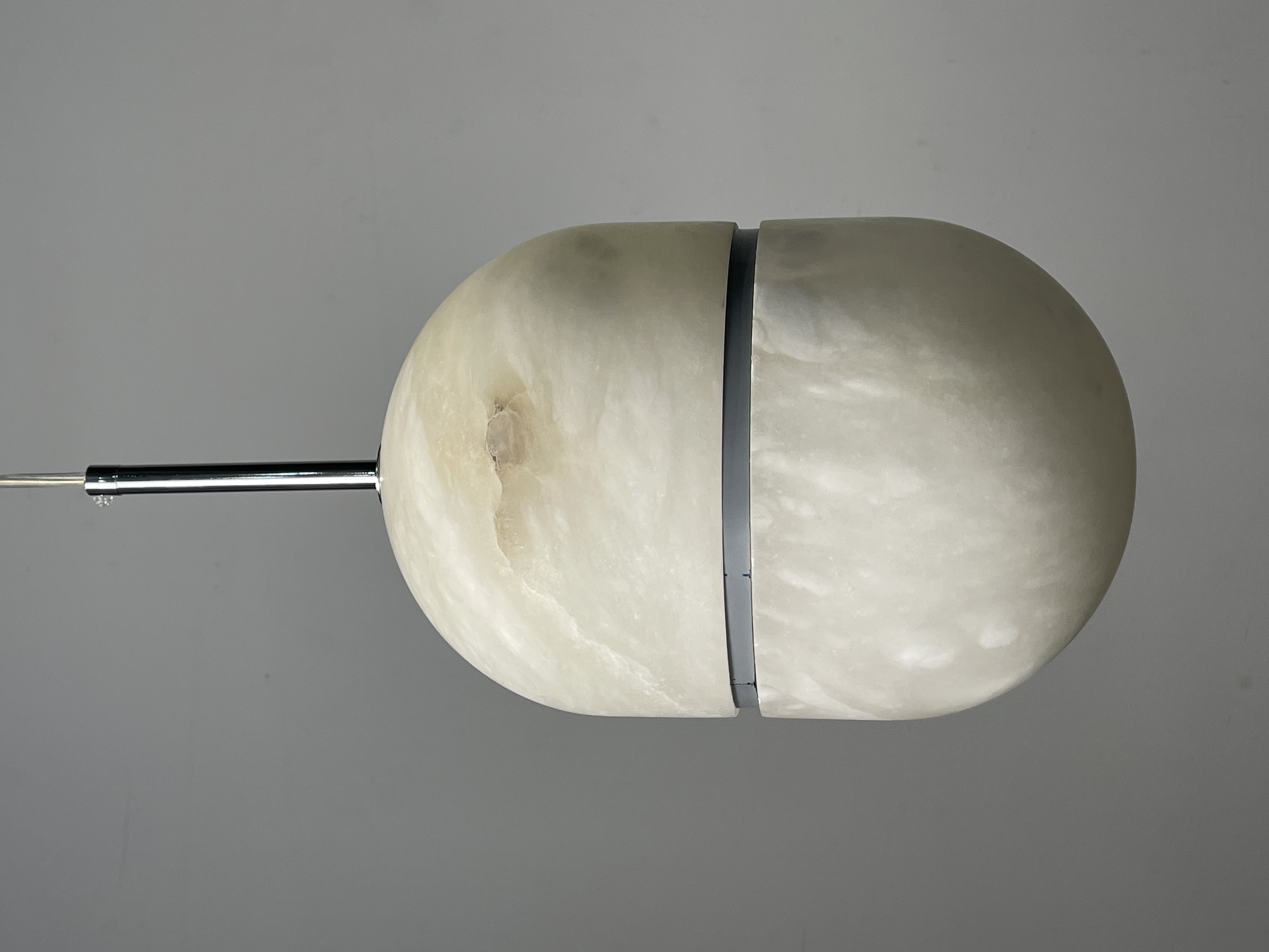 CASA Lighting Alabaster & Brass Symmetrical Pendant Light