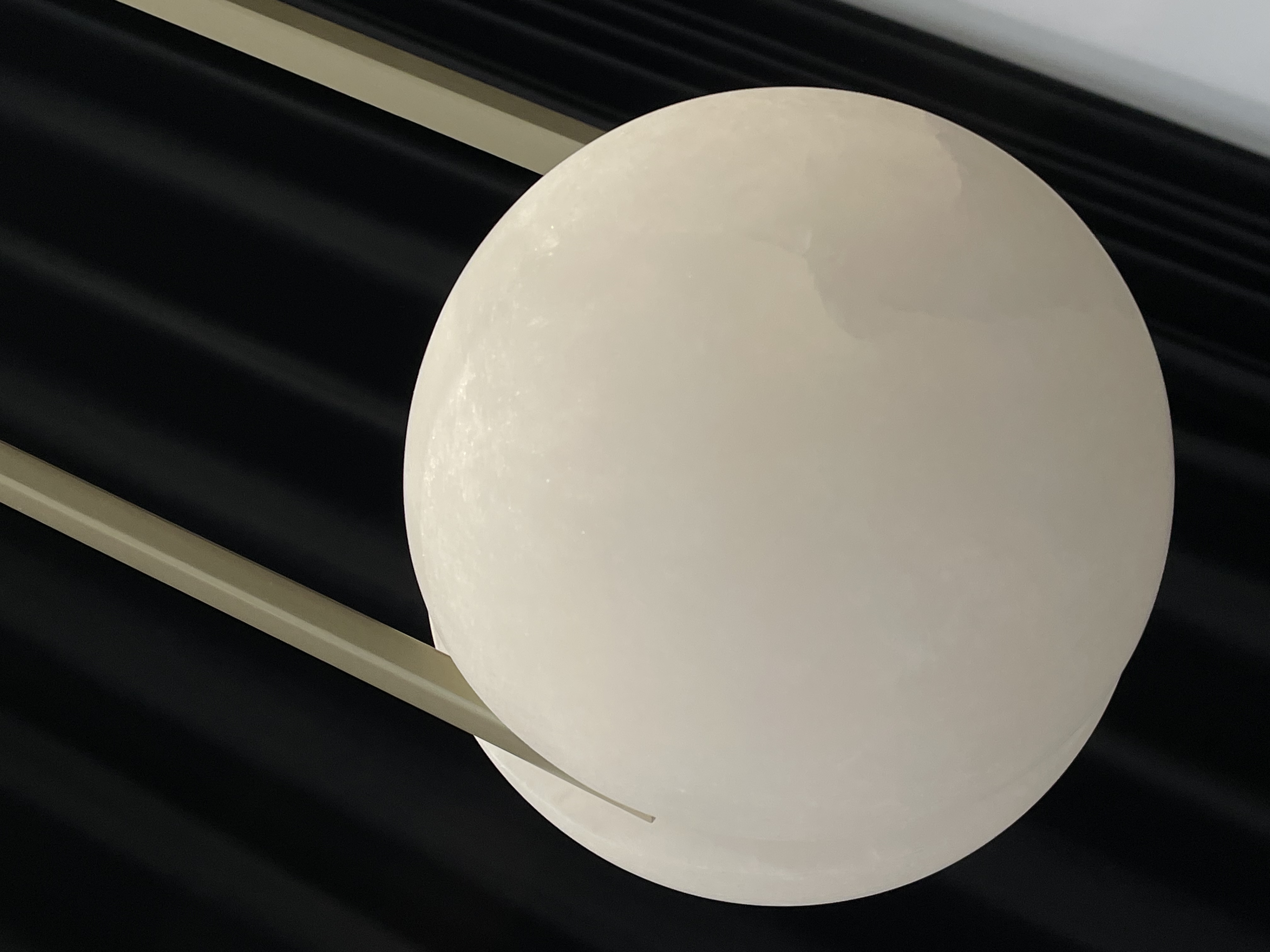 CASA Lighting Modern Alabaster & Brass Pendant Light