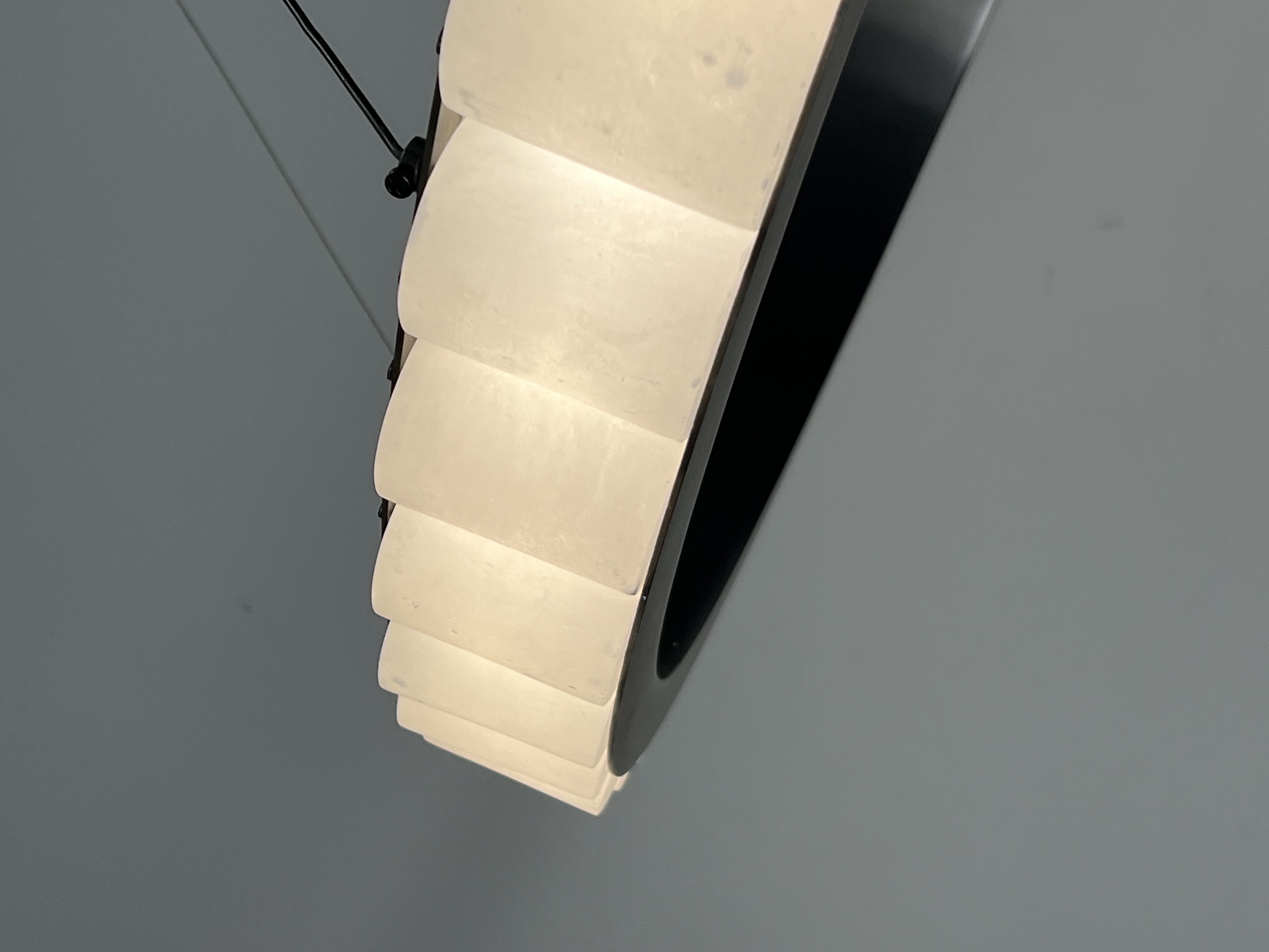 Casailighting Circular Alabaster & Brass LED Chandelier