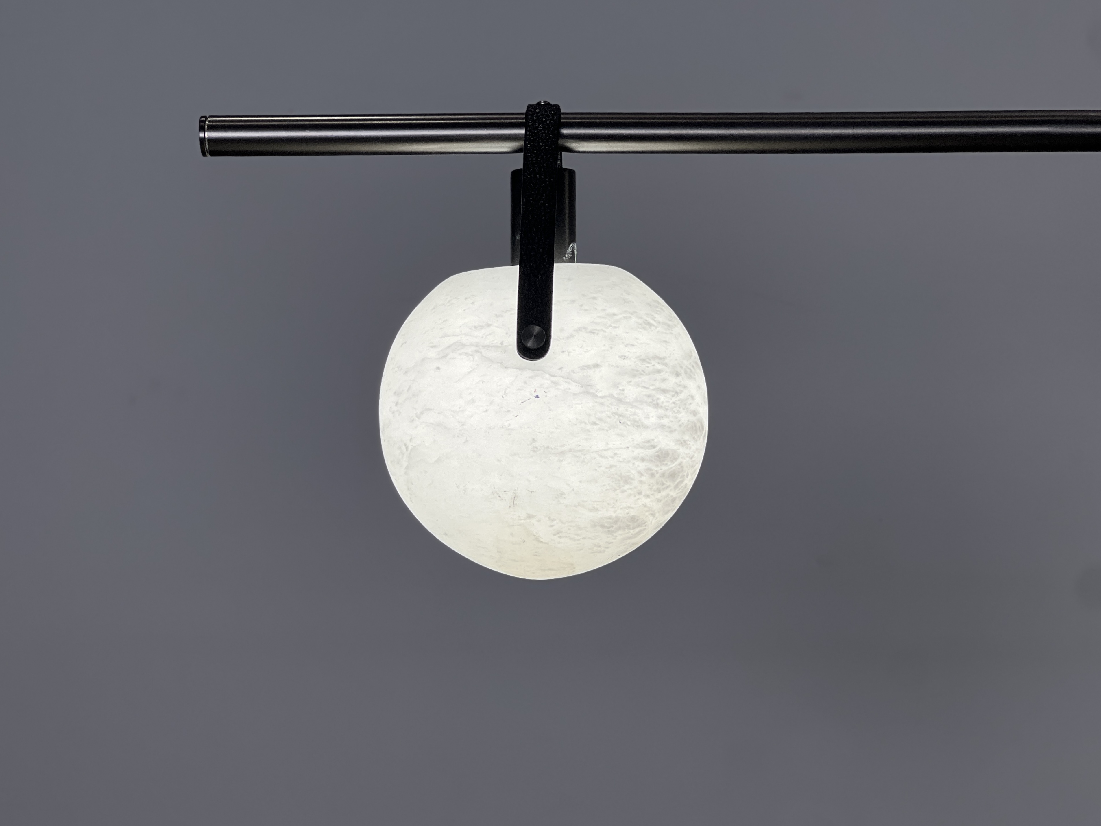 Casailighting 3-Light Mixed Shape Alabaster & Brass Linear Pendant