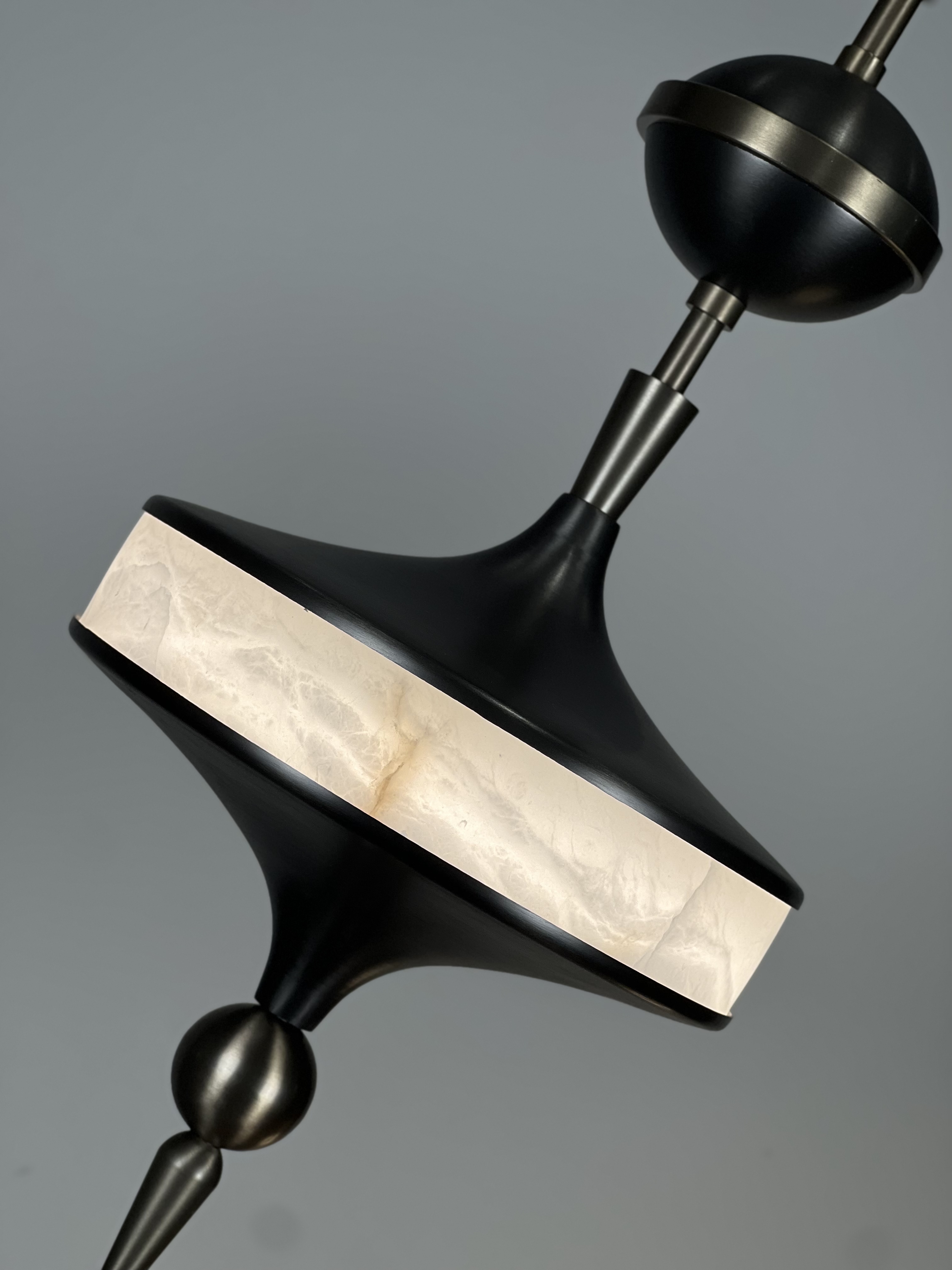 CASA Lighting Modern Alabaster Hanging Pendant Light