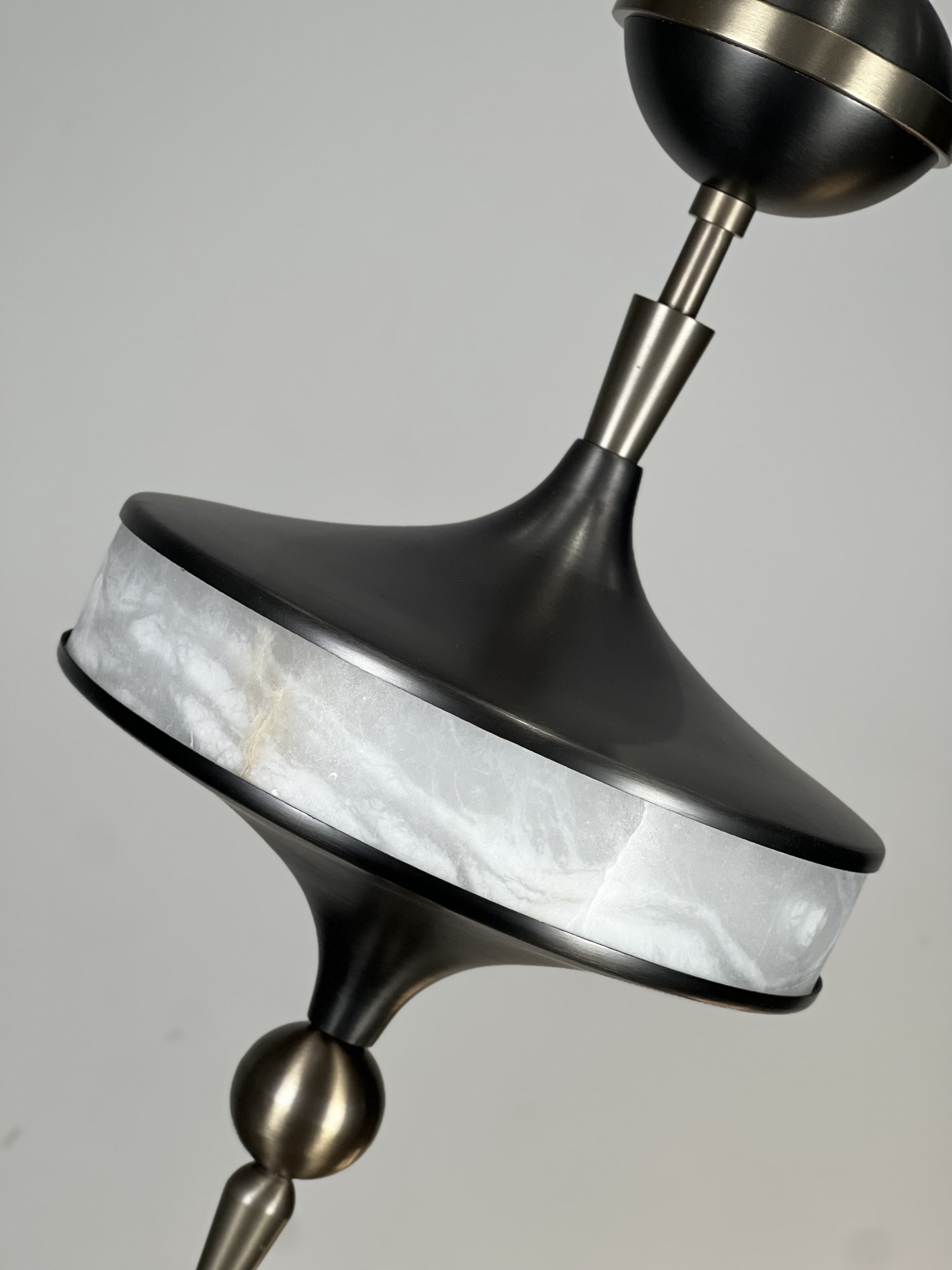 CASA Lighting Modern Alabaster Hanging Pendant Light