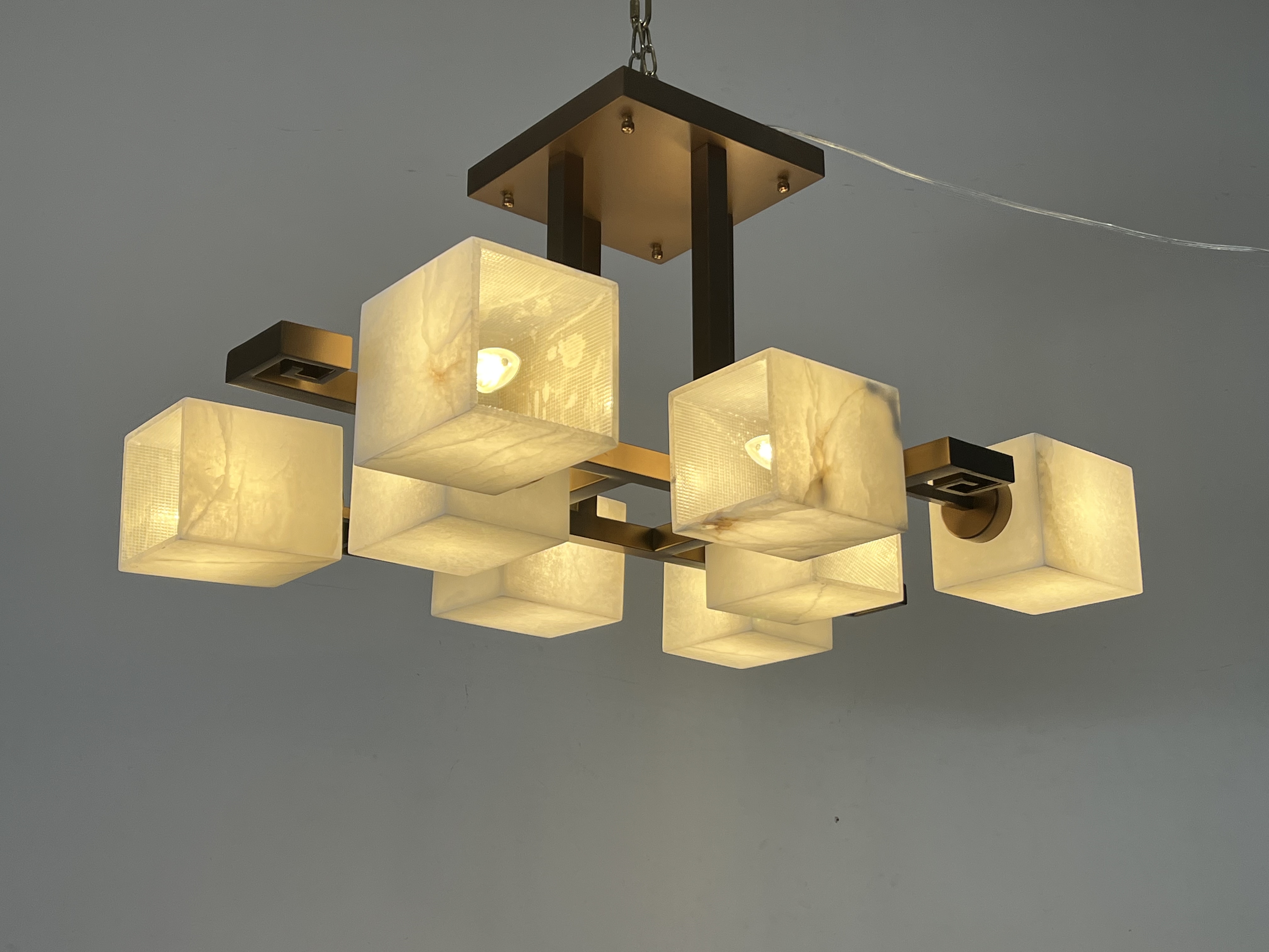 CASA Lighting Cubist Alabaster Ceiling Light