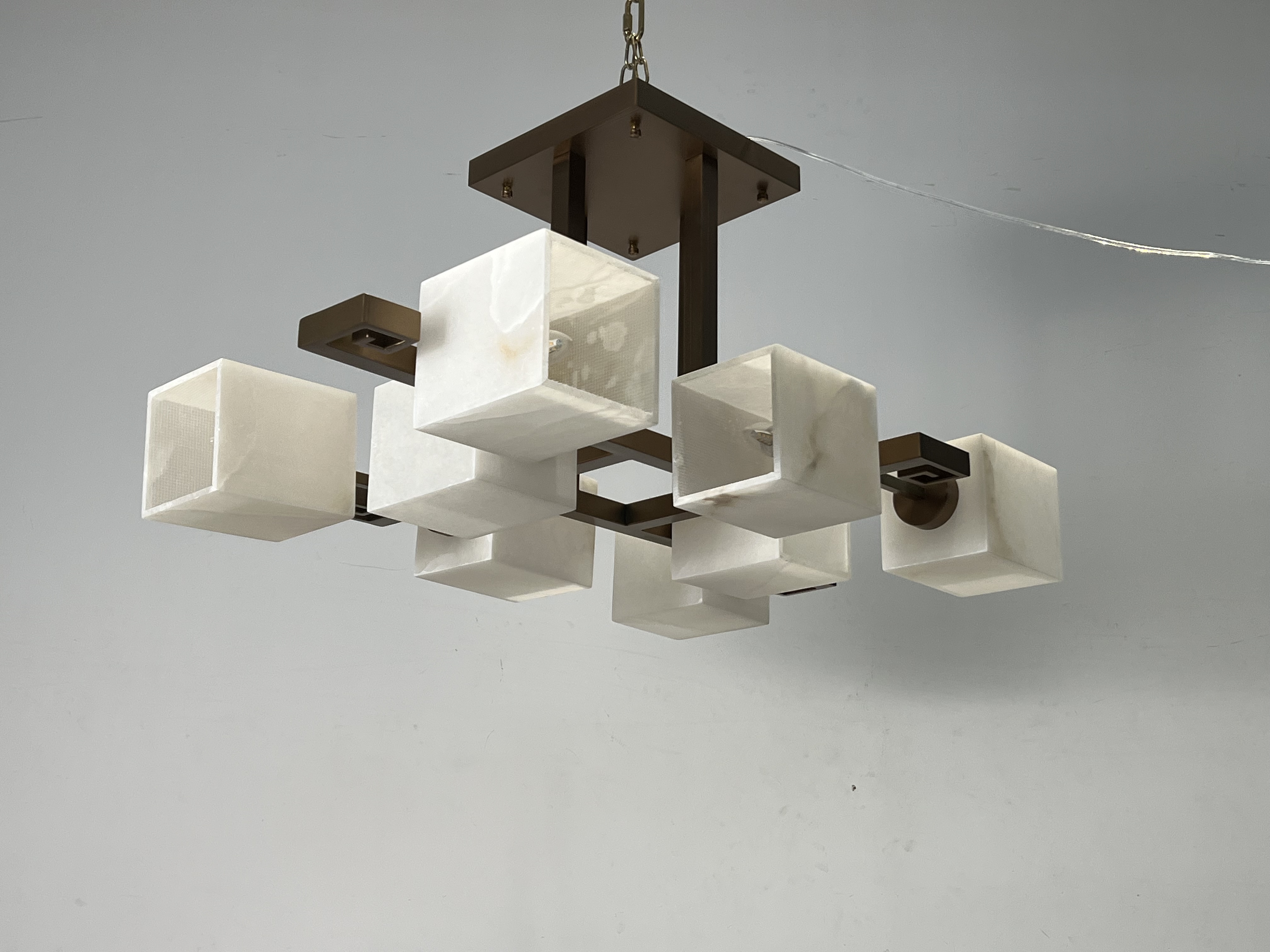 CASA Lighting Cubist Alabaster Ceiling Light