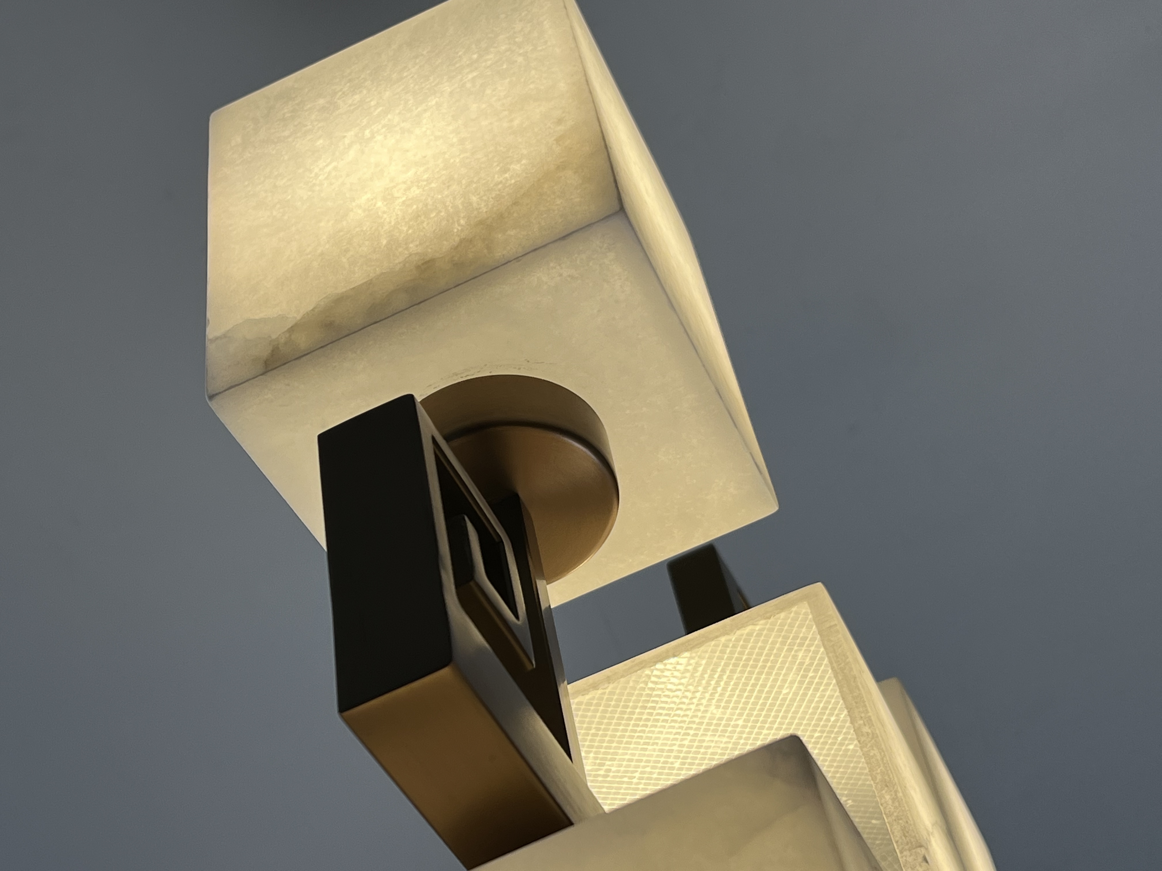 CASA Lighting Cubist Alabaster Ceiling Light