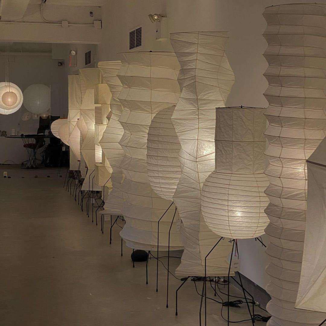 Ellipsa Rice Paper Lantern Floor Lamp