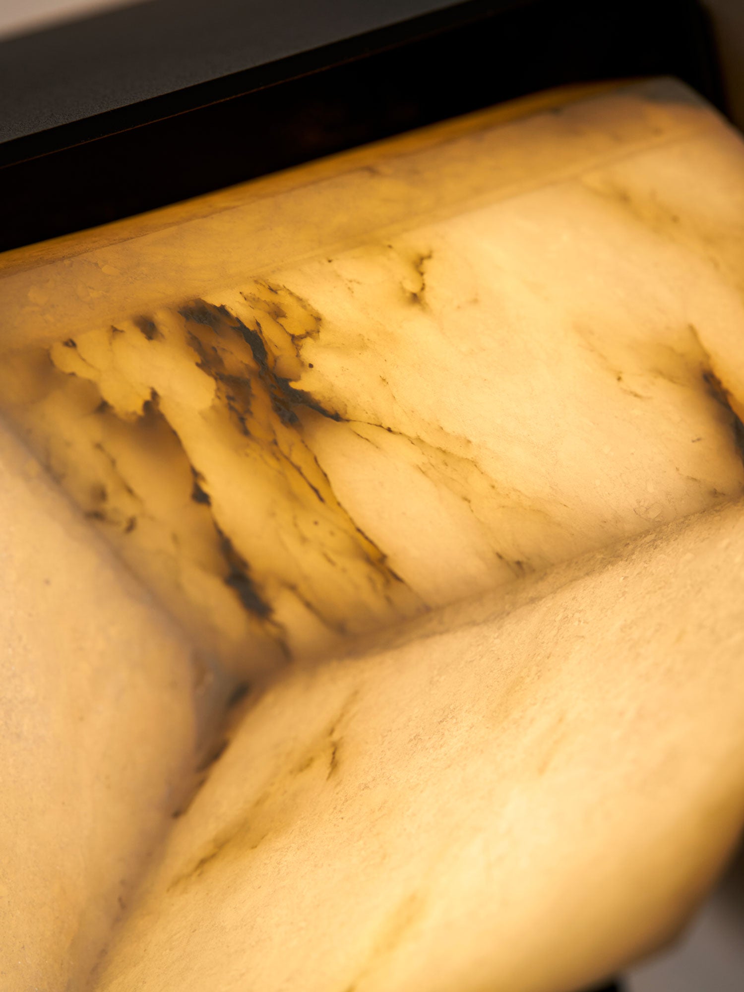 Folded Halo Alabaster Wall Sconce