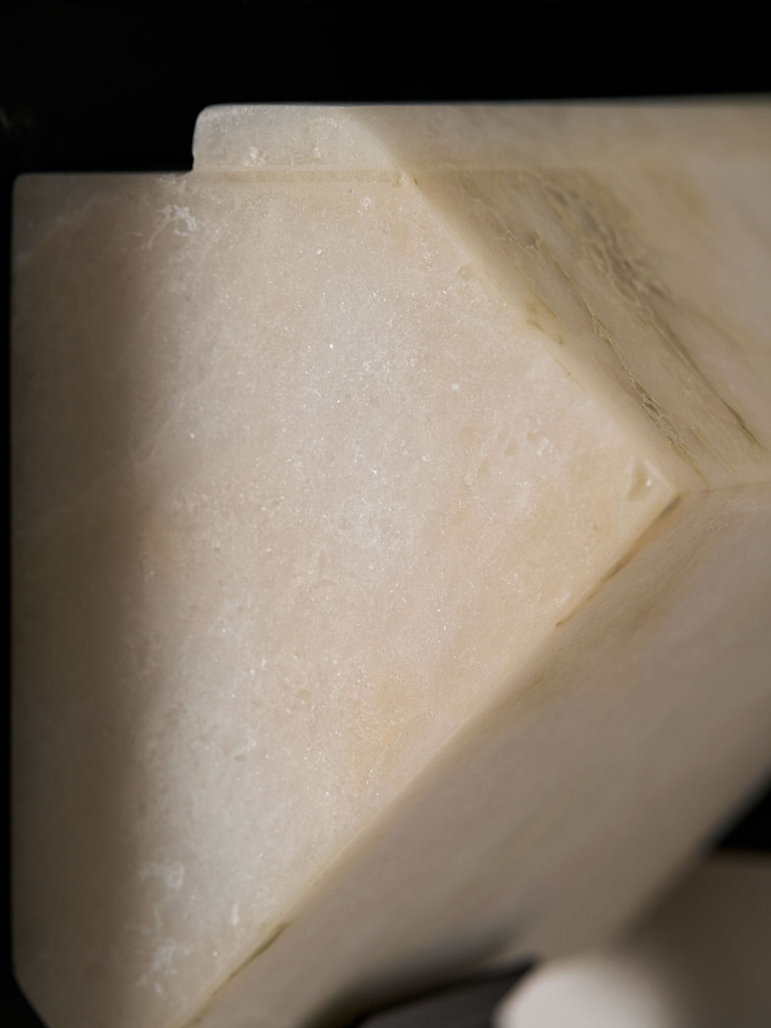 Folded Halo Alabaster Wall Sconce