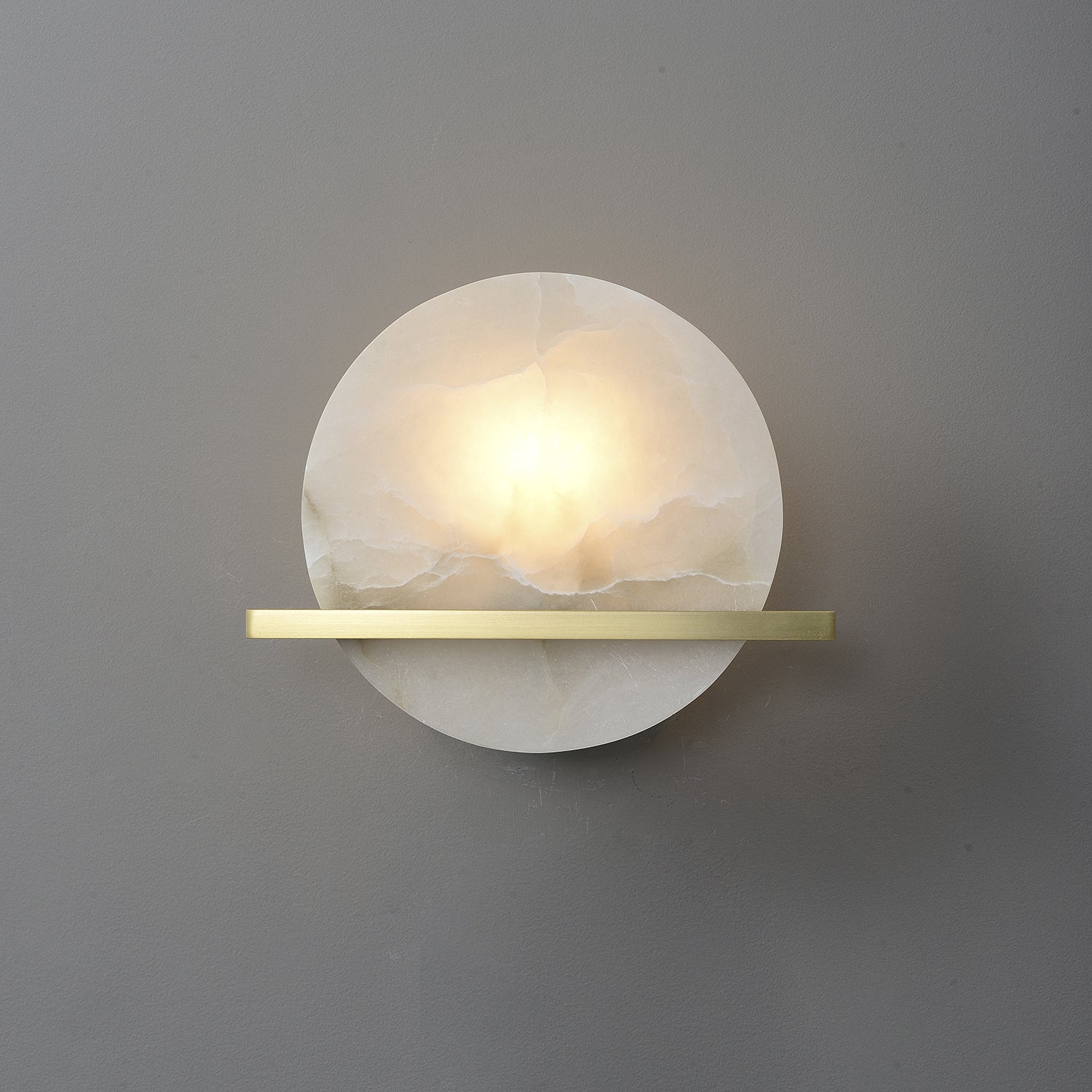 Frosted Echo Alabaster Wall Lamp