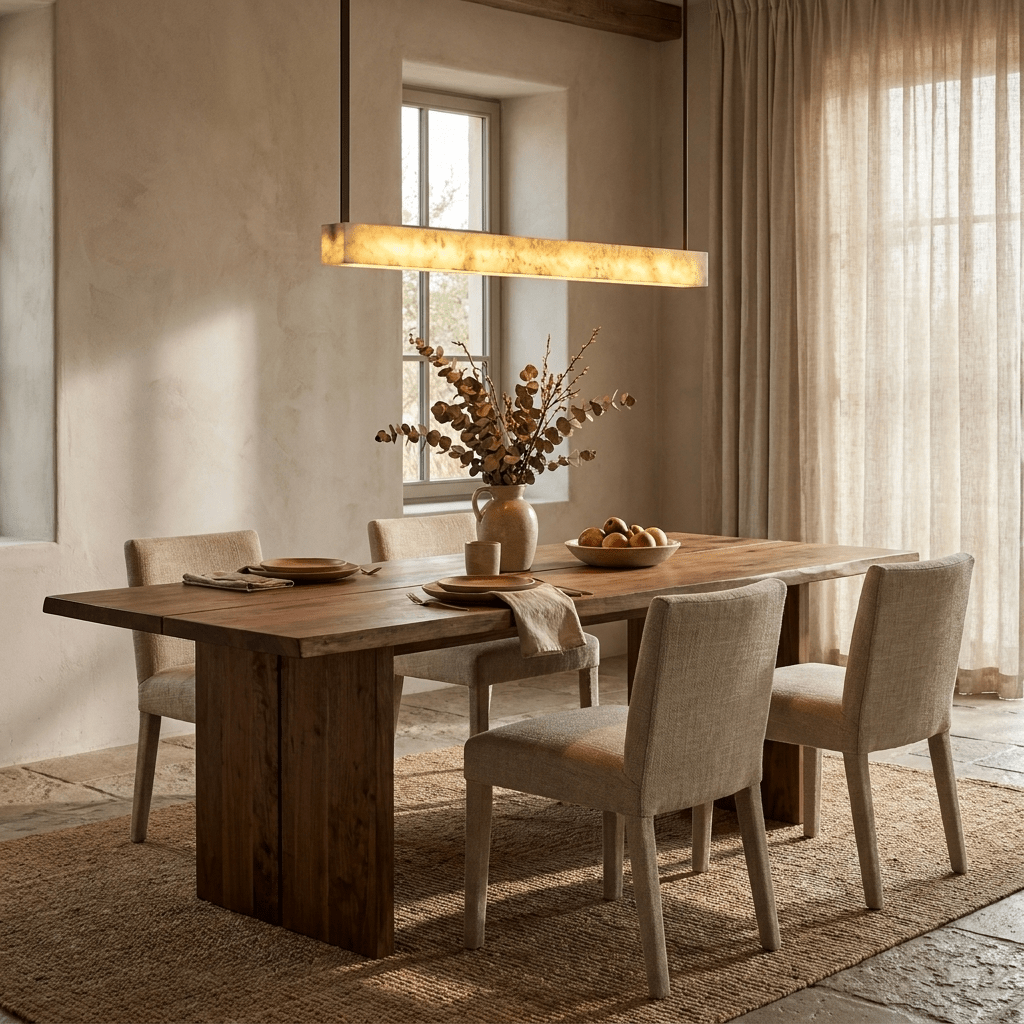 Halia Alabaster Linear Pendant Lamp