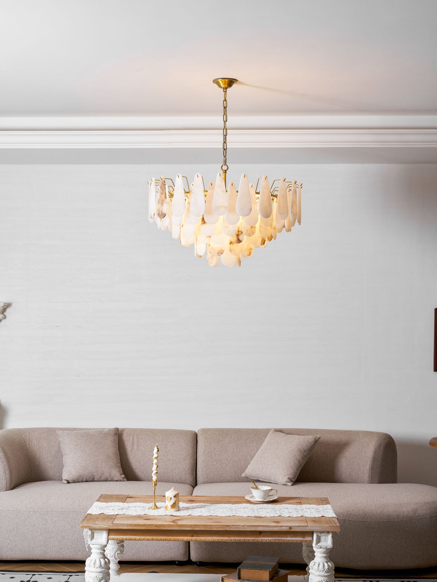 Leon Alabaster Chandelier