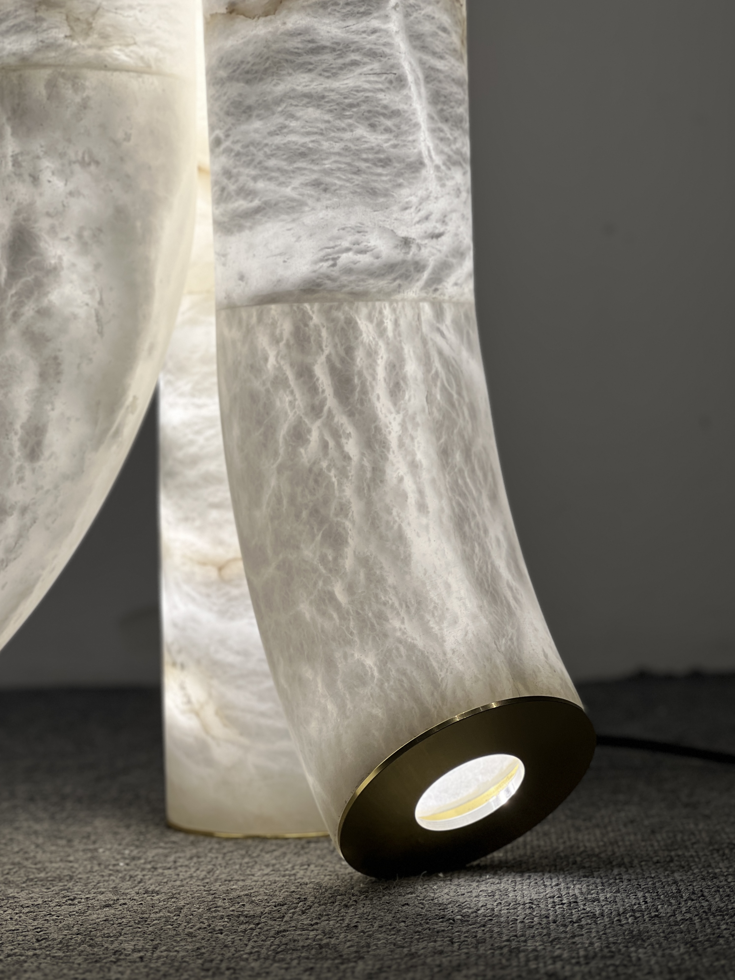 CASA Lighting Framed Alabaster Floor Lamp