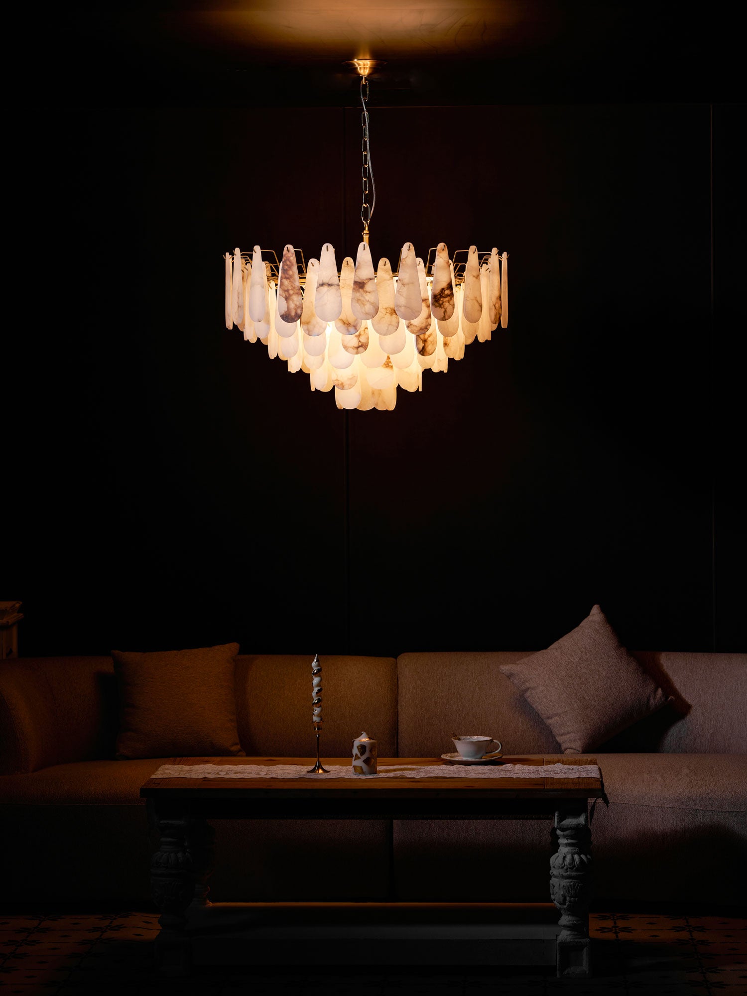 Leon Alabaster Chandelier