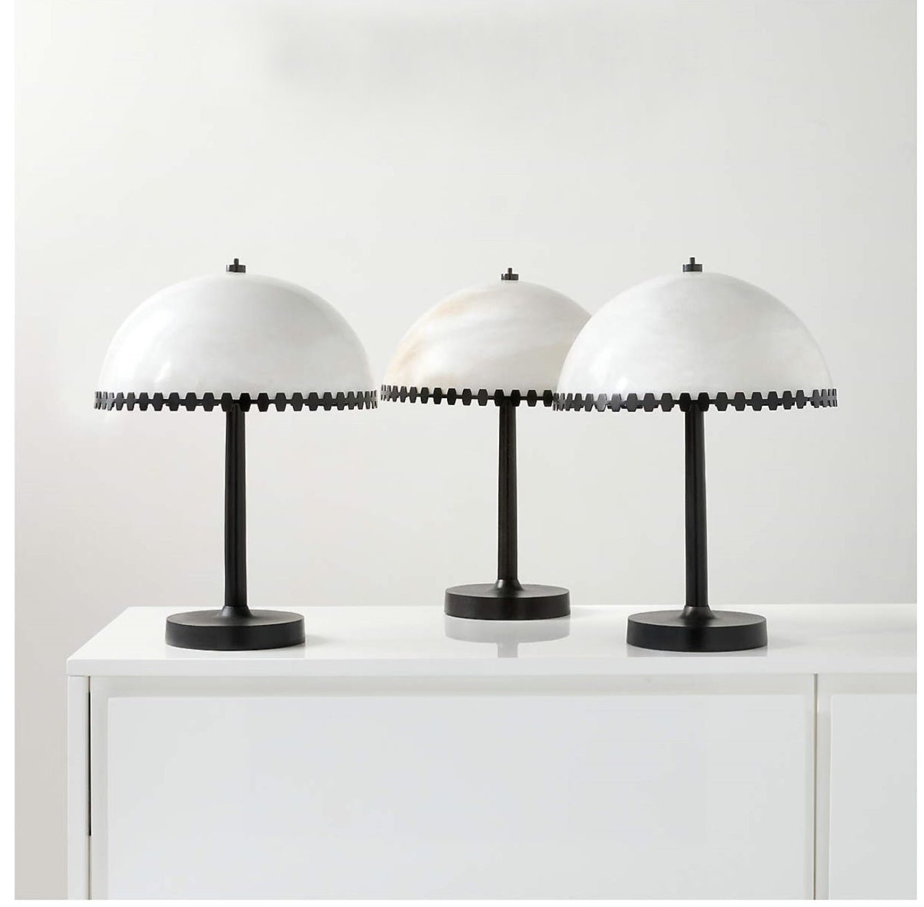 Lunarra Dome Alabaster Table Lamp