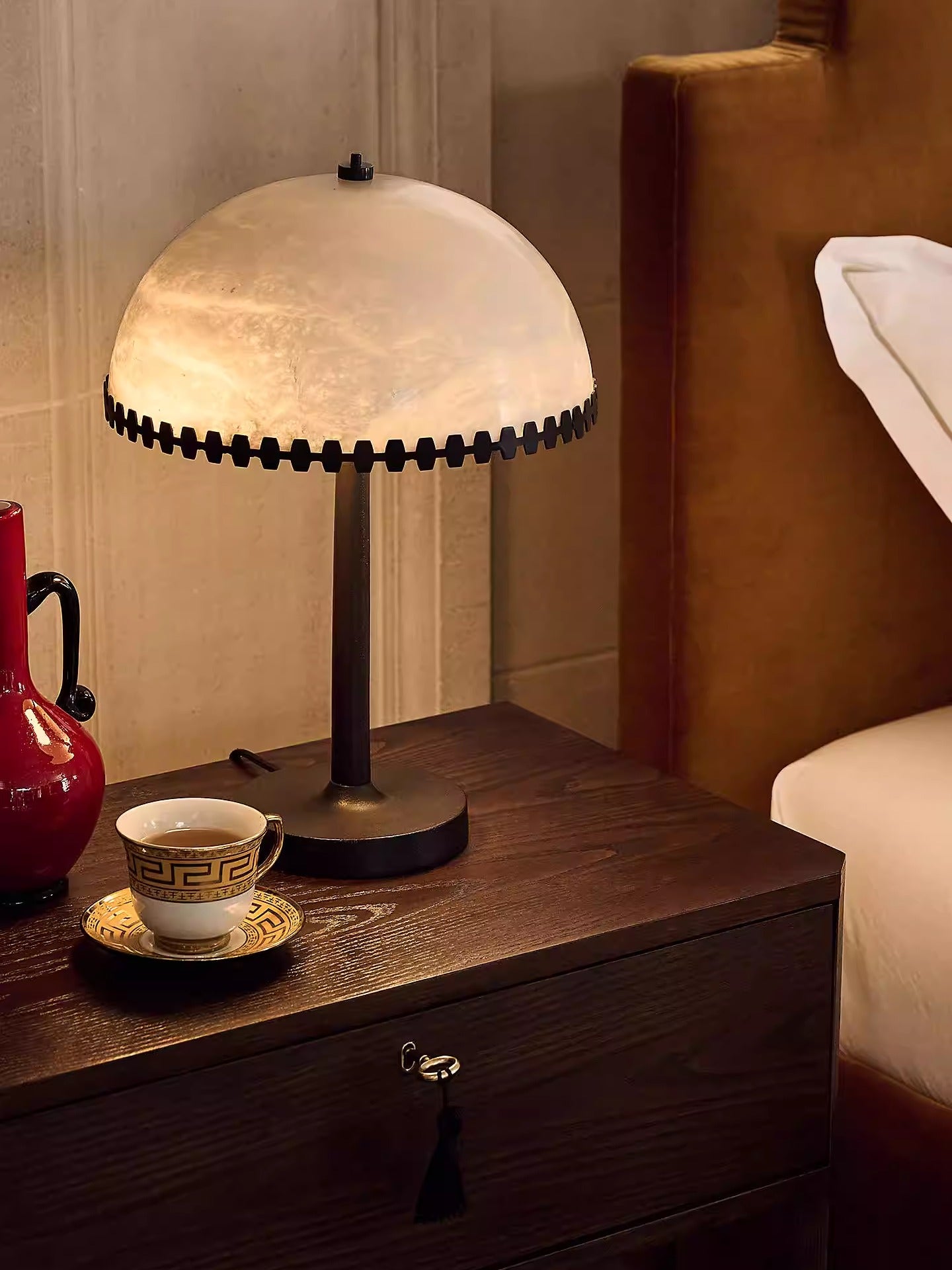 Lunarra Dome Alabaster Table Lamp