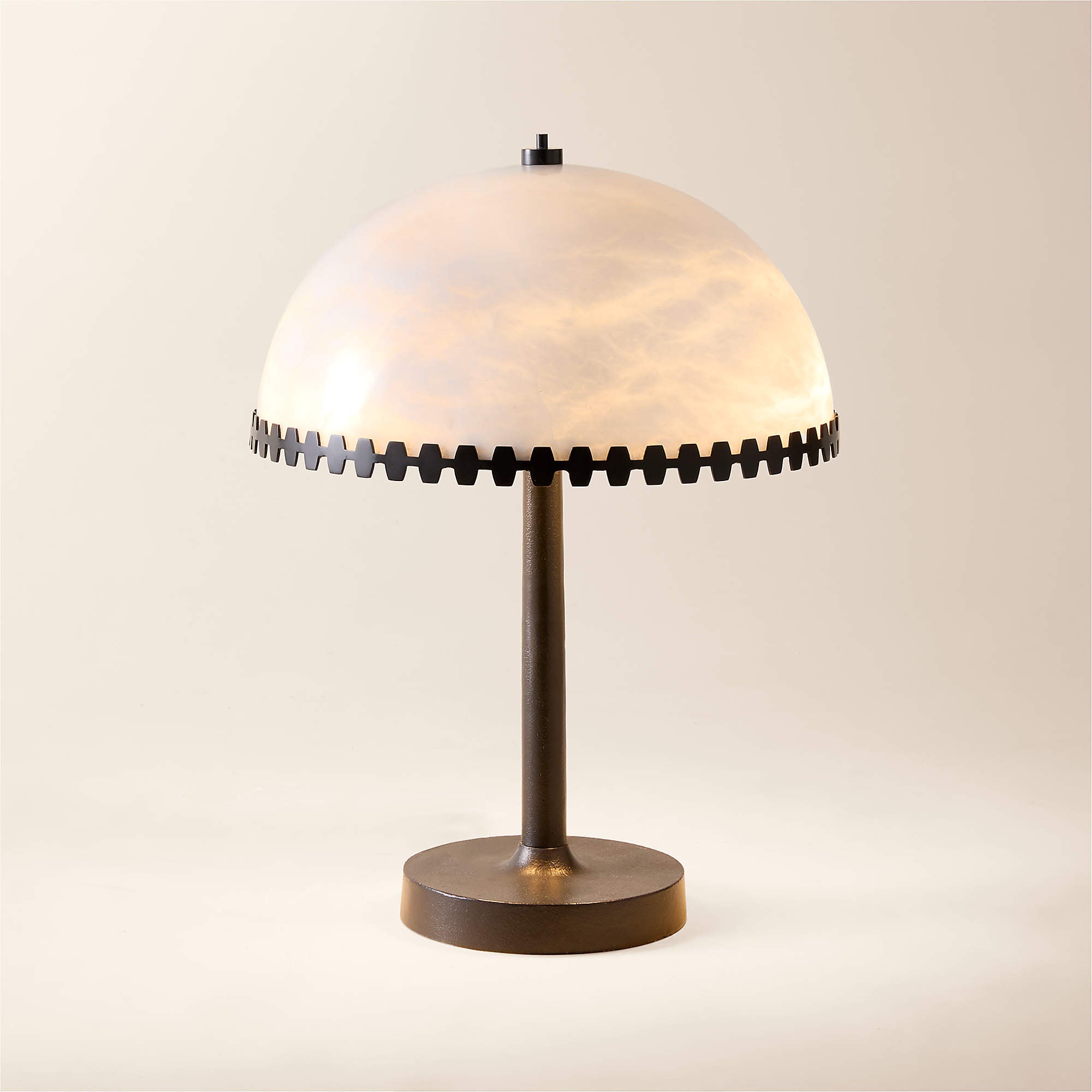 Lunarra Dome Alabaster Table Lamp