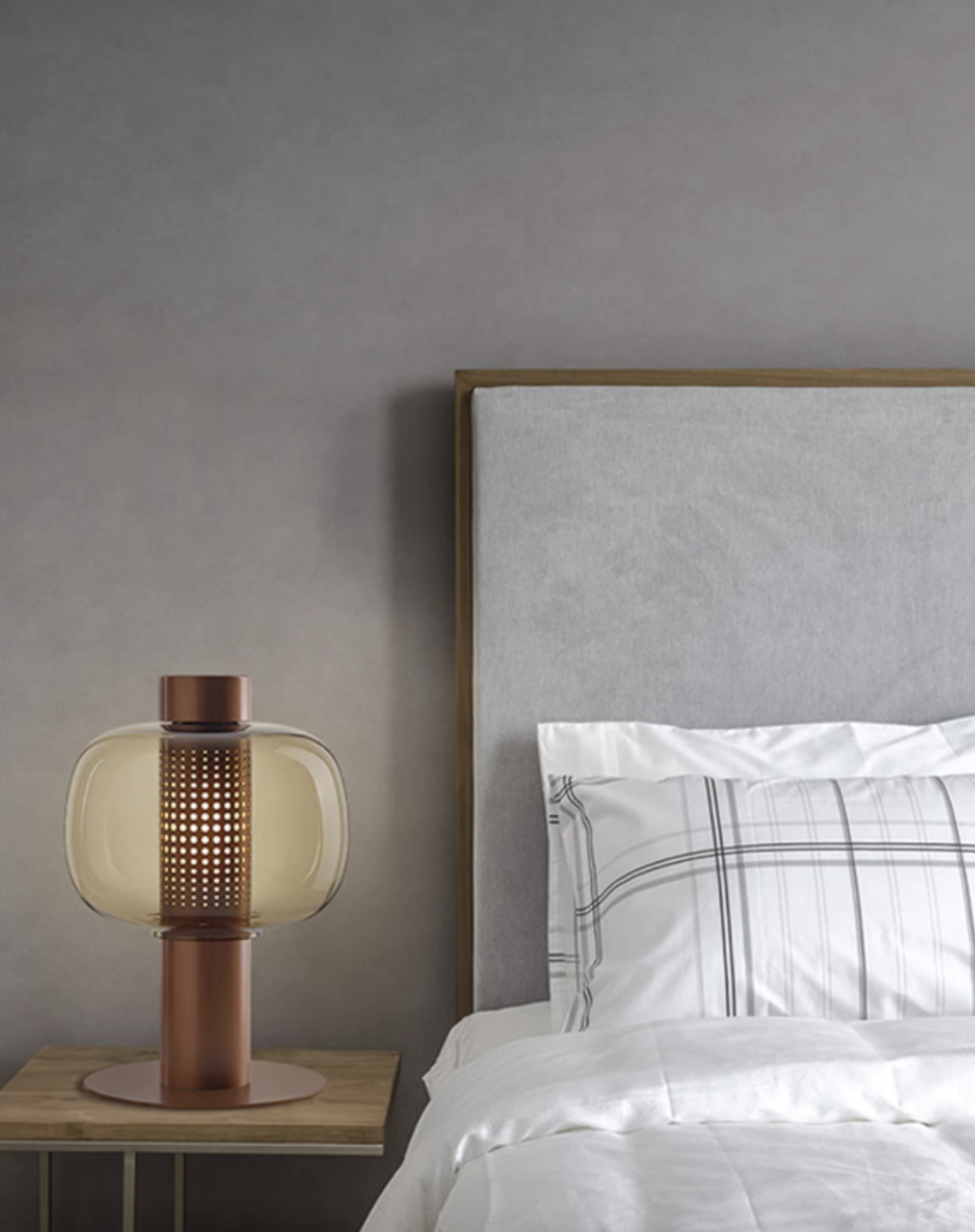 Casailighting “Retro Lantern” Copper & Glass Table Lamp