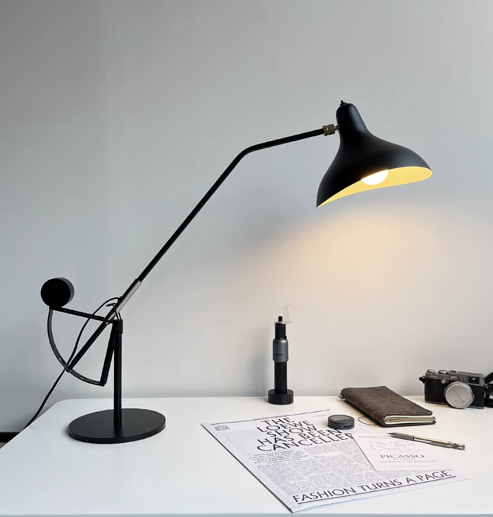 Casailighting “Counterpoise Arm” Black Brass Task Lamp