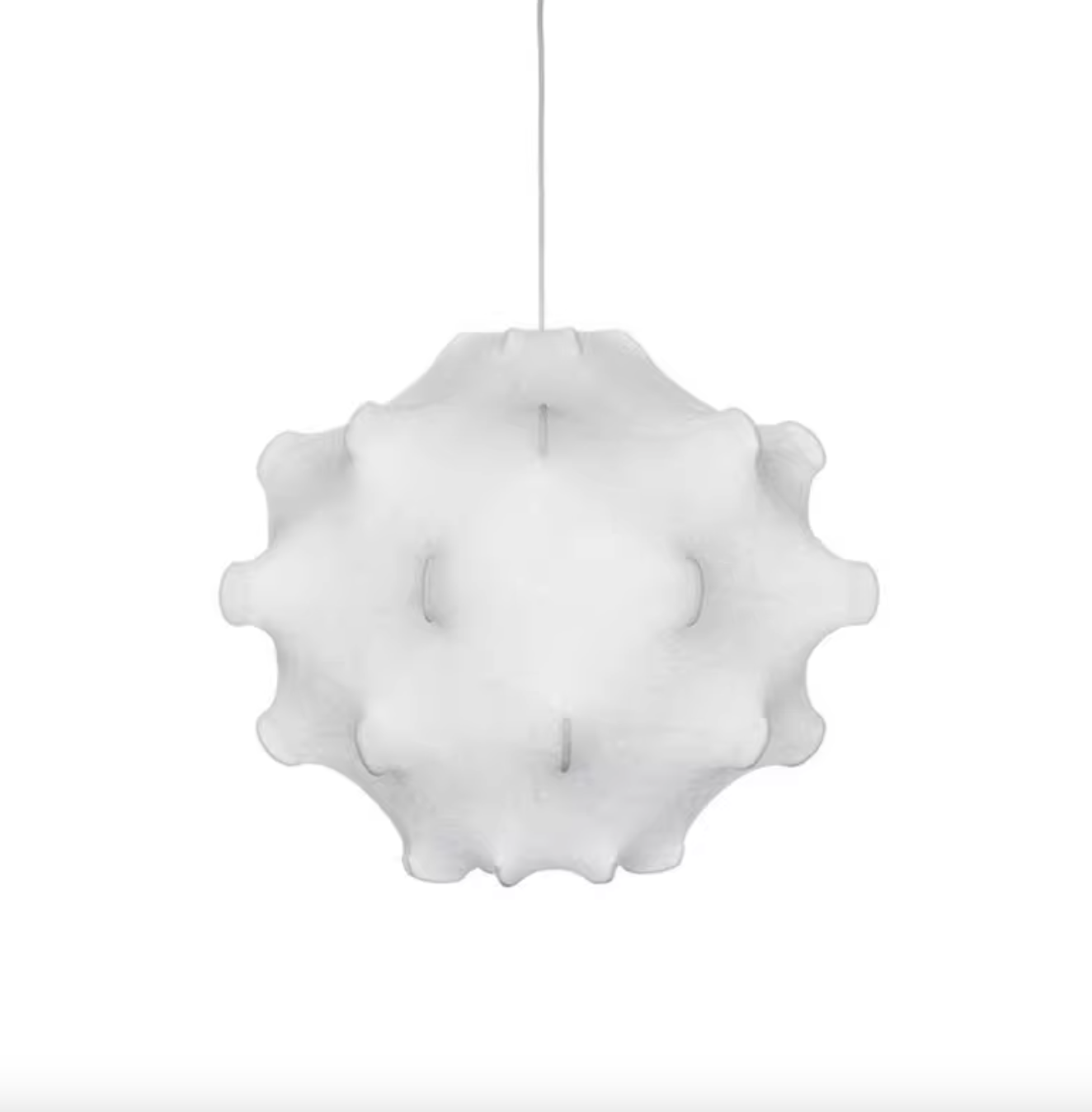 Casailighting “Starburst Bloom” Fabric & Iron Pendant Light