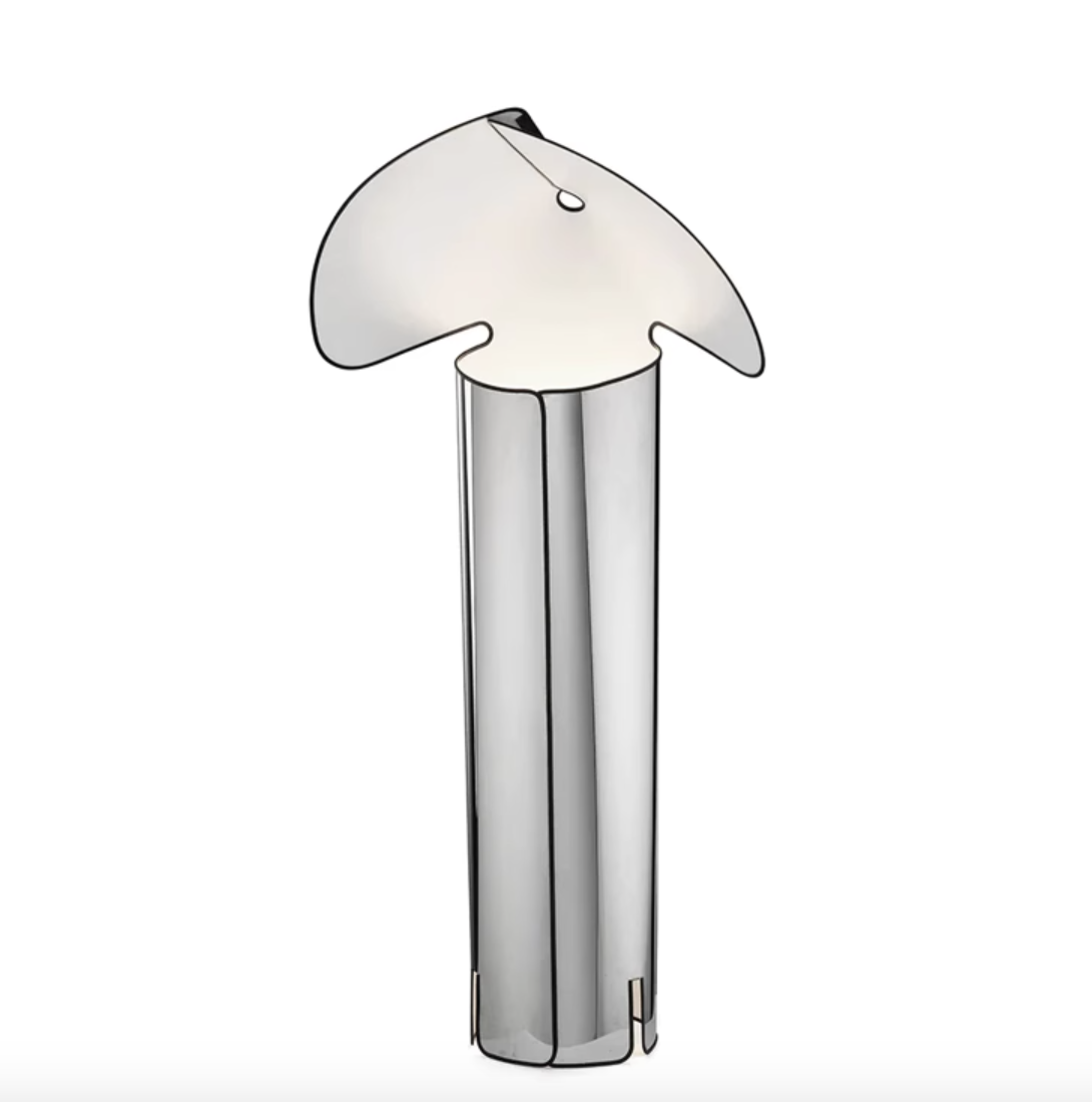 Casailighting “Canopy Shade” Stainless Steel Floor / Table Lamp