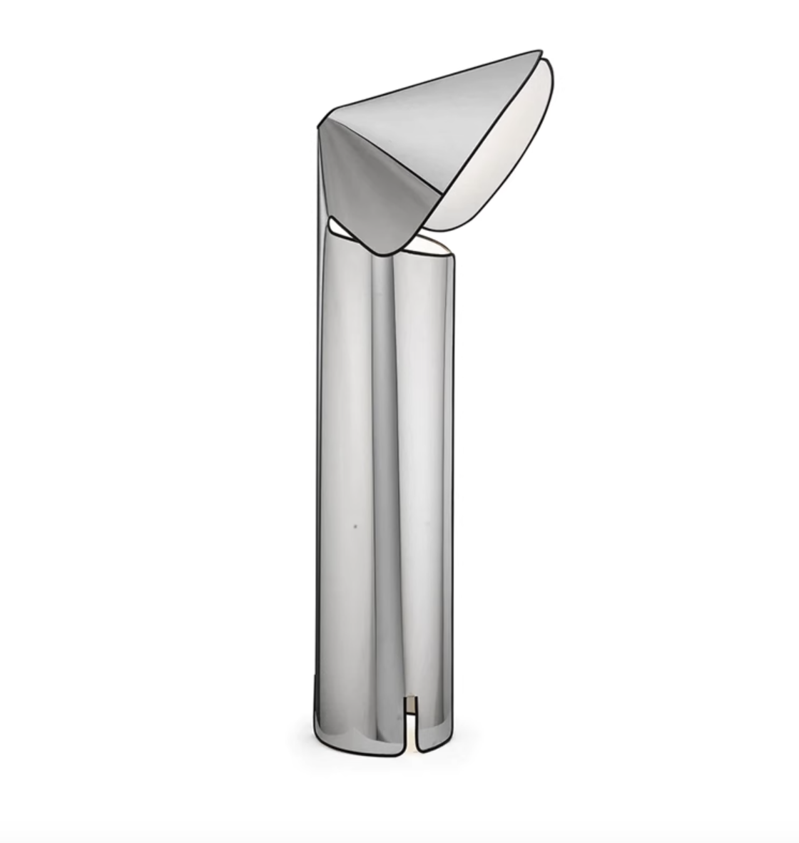 Casailighting “Canopy Shade” Stainless Steel Floor / Table Lamp