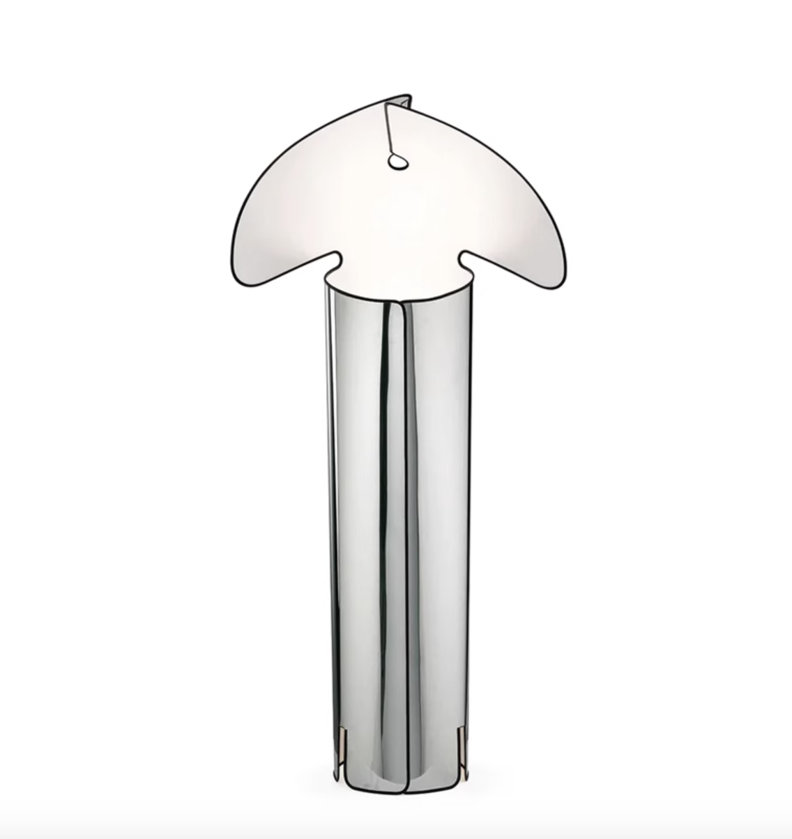Casailighting “Canopy Shade” Stainless Steel Floor / Table Lamp