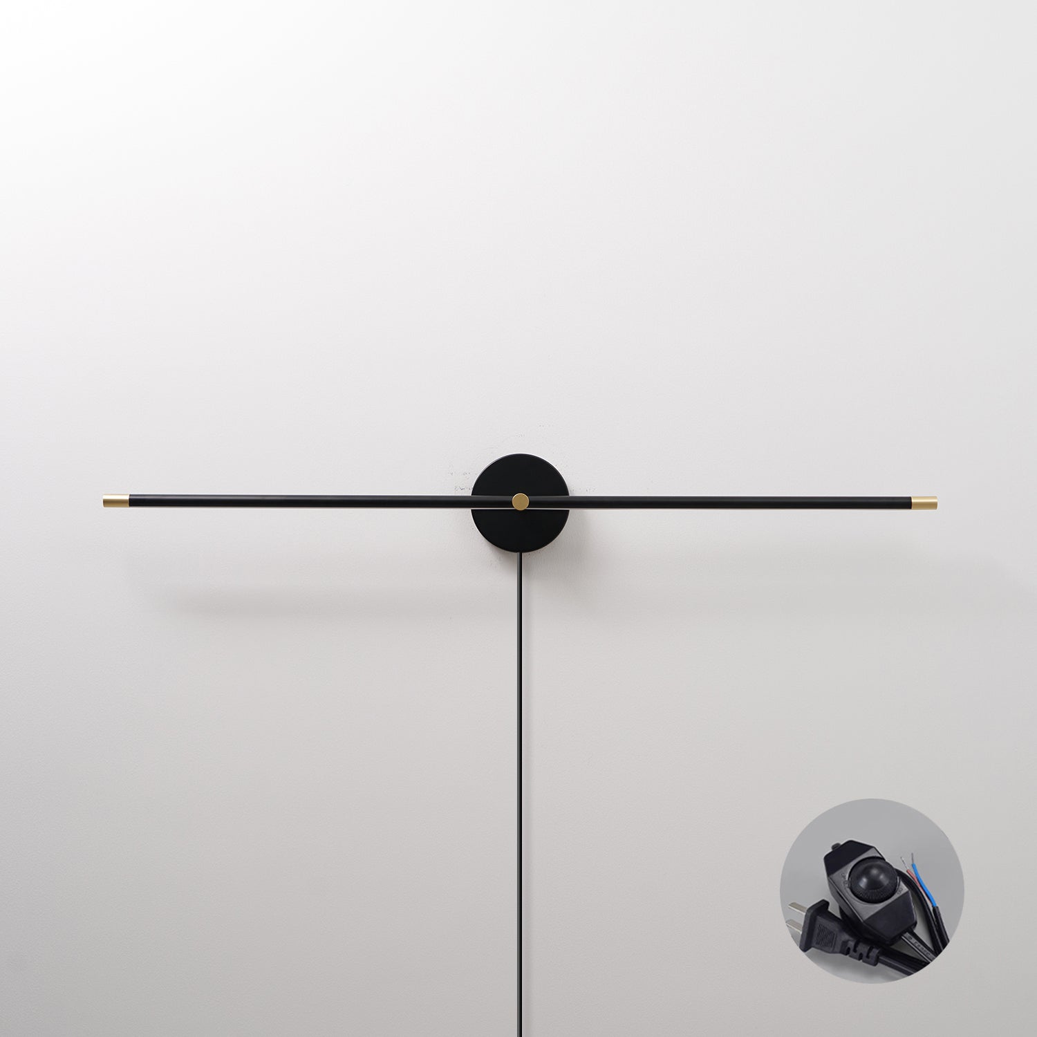 Minimalist Linear LED Plug-in Wall Lamp