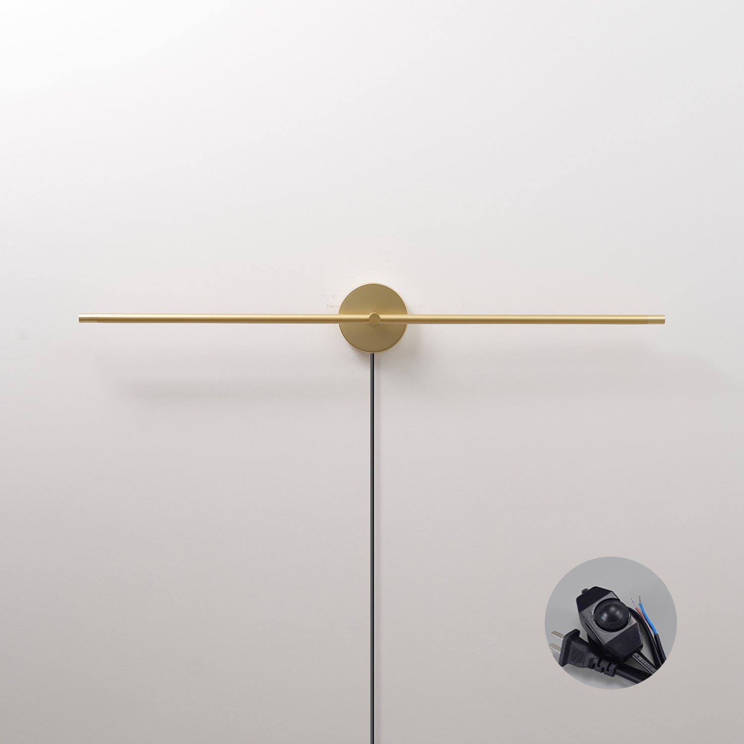 Minimalist Linear LED Plug-in Wall Lamp