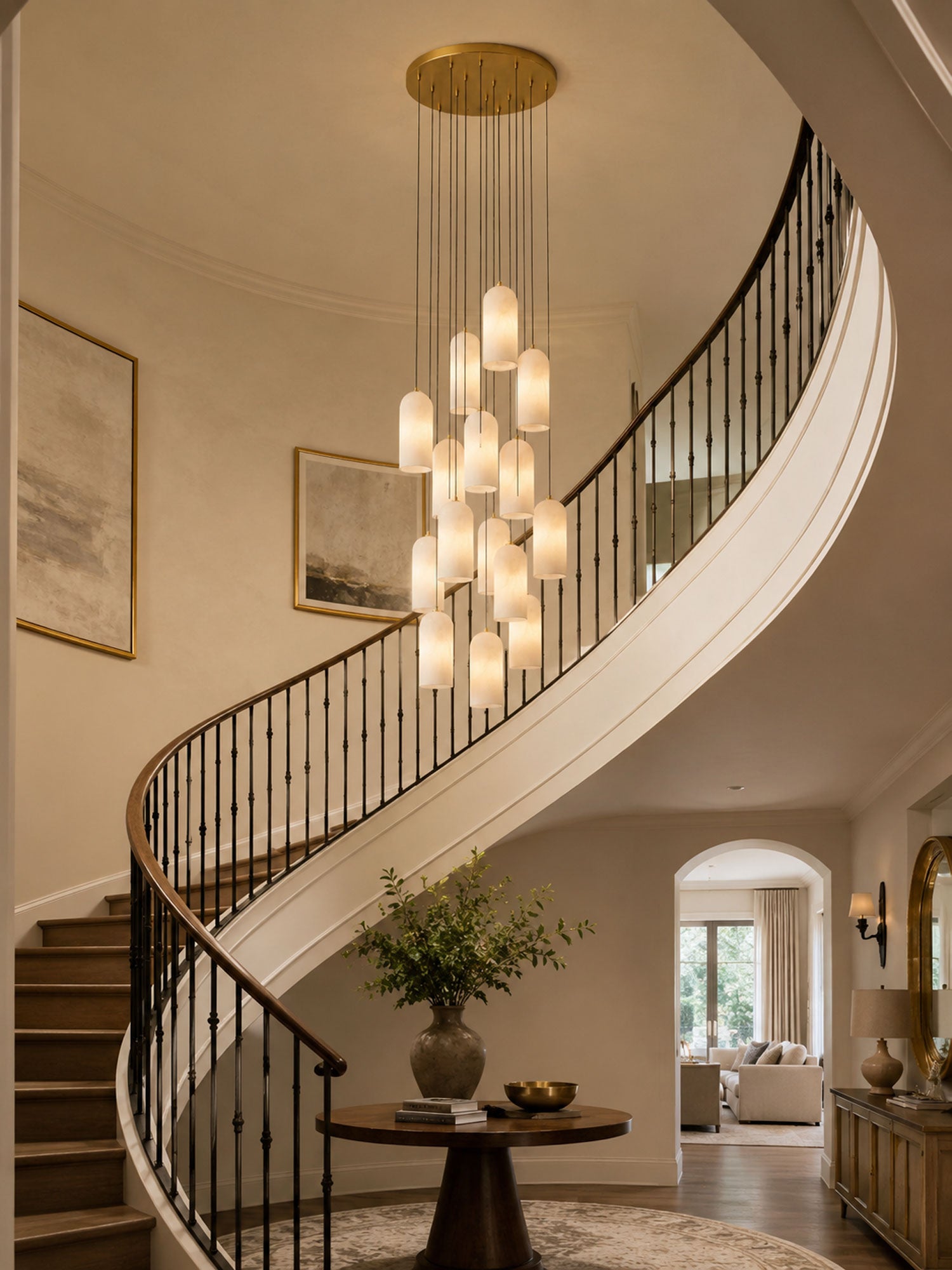 Monty  Alabaster Pendant Lamp
