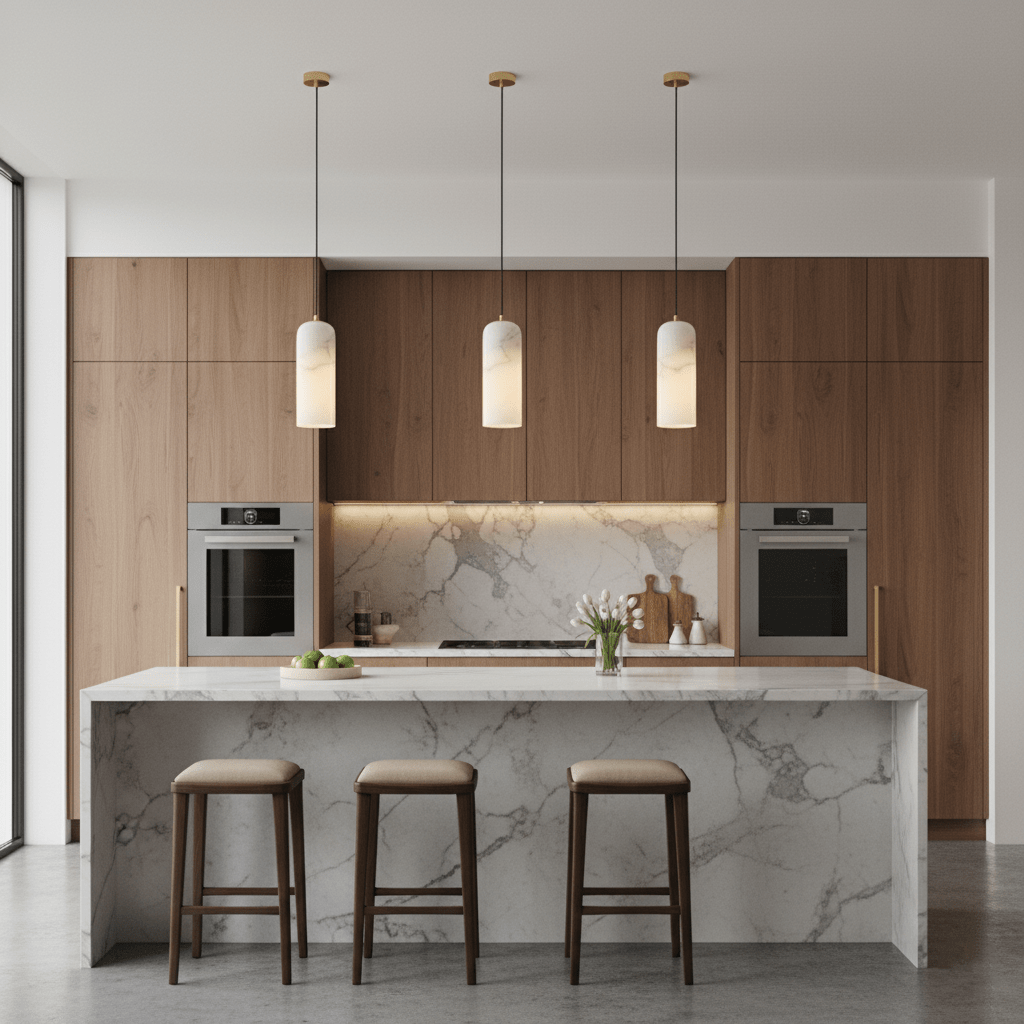 Monty  Alabaster Pendant Lamp