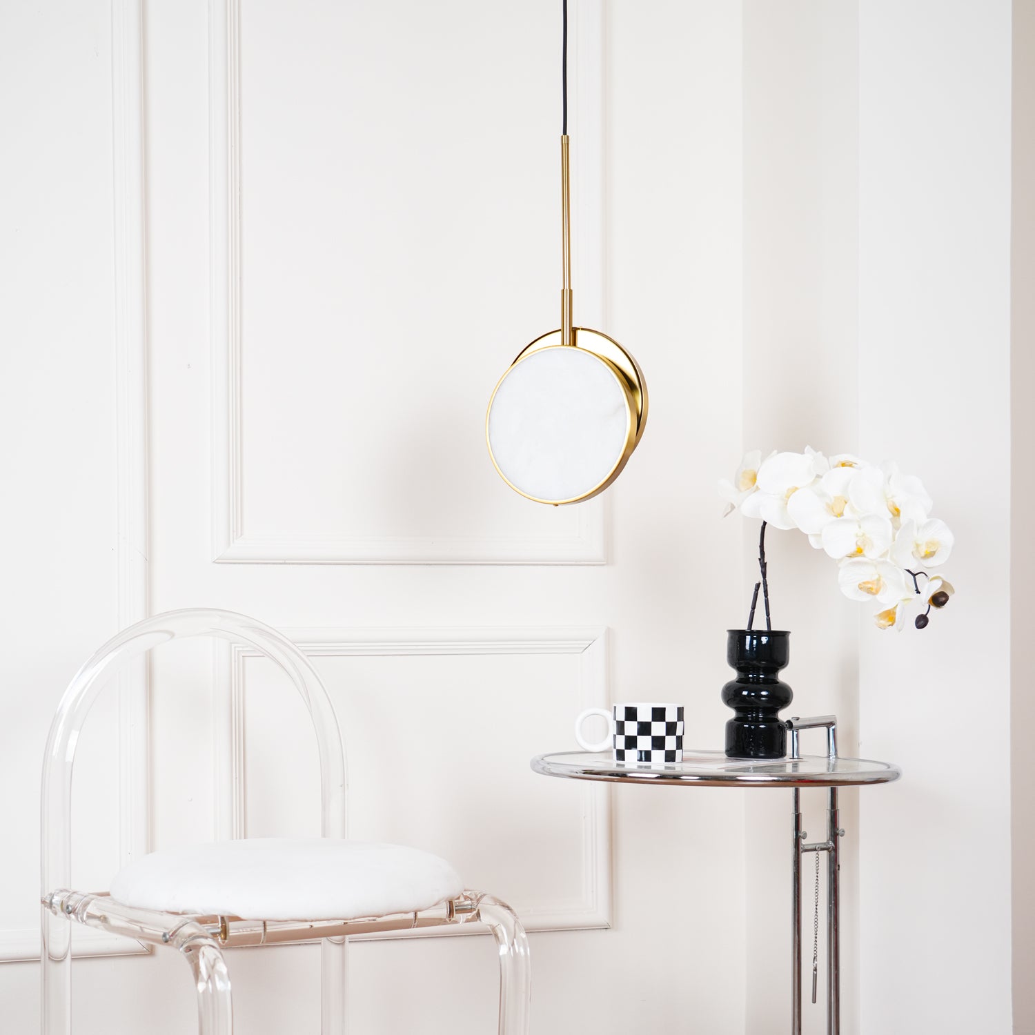 Moonshade Alabaster Pendant Light