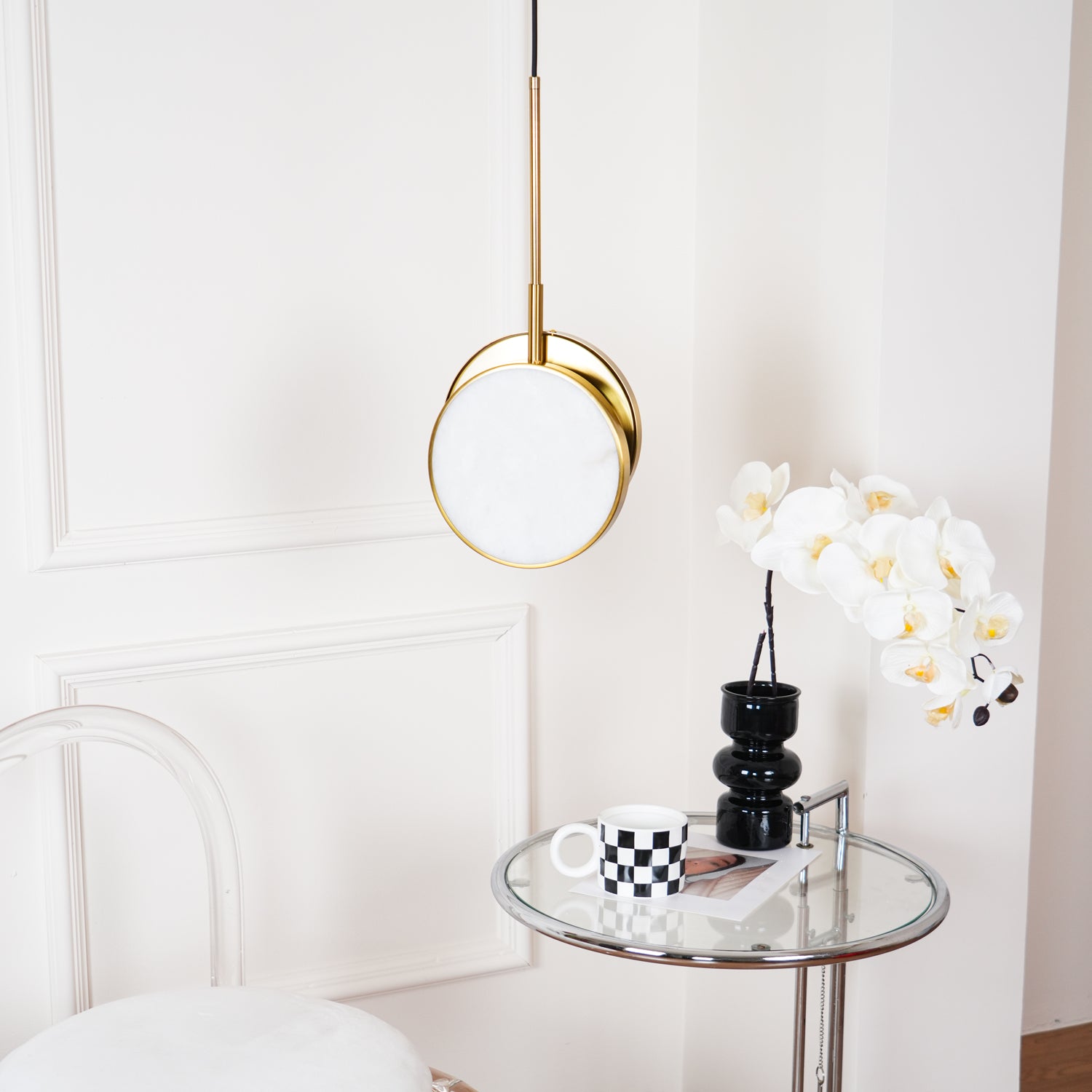 Moonshade Alabaster Pendant Light