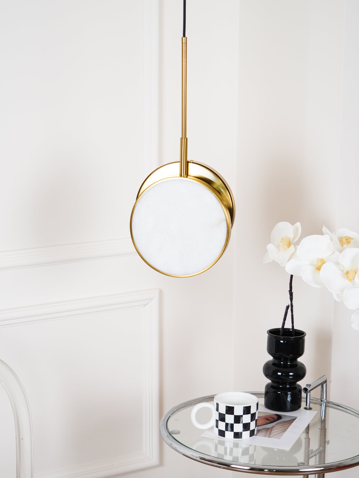 Moonshade Alabaster Pendant Light