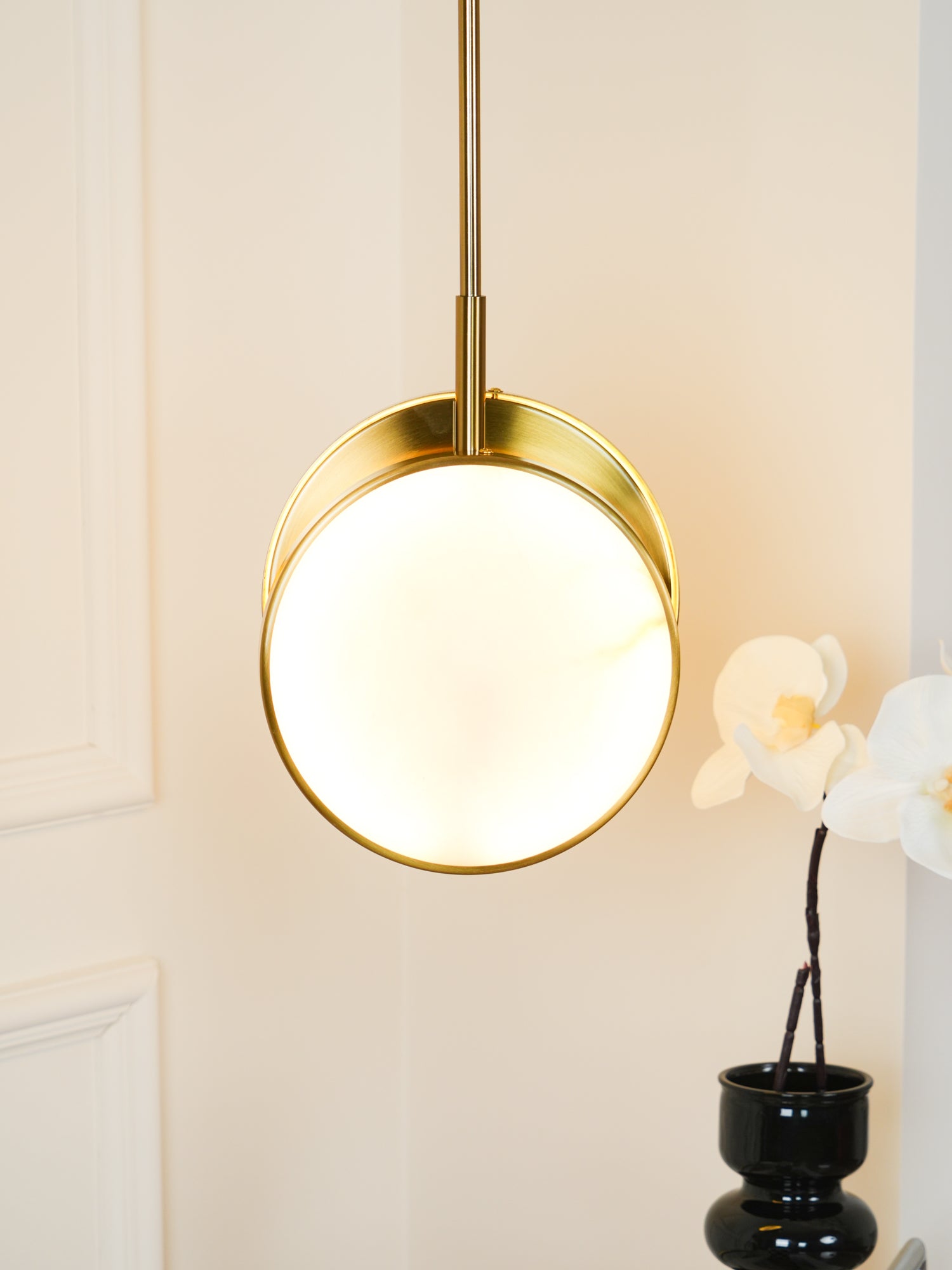 Moonshade Alabaster Pendant Light
