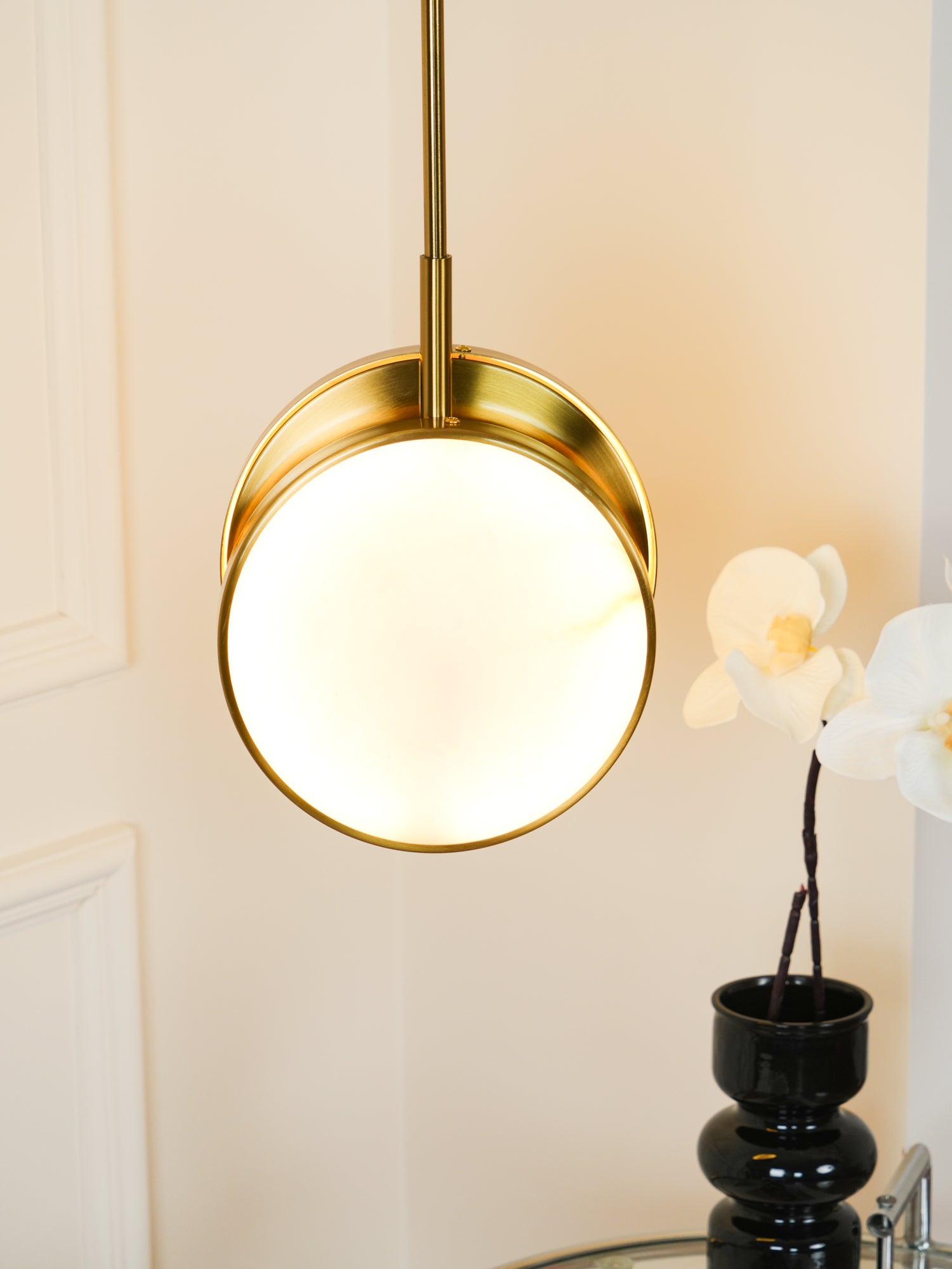 Moonshade Alabaster Pendant Light