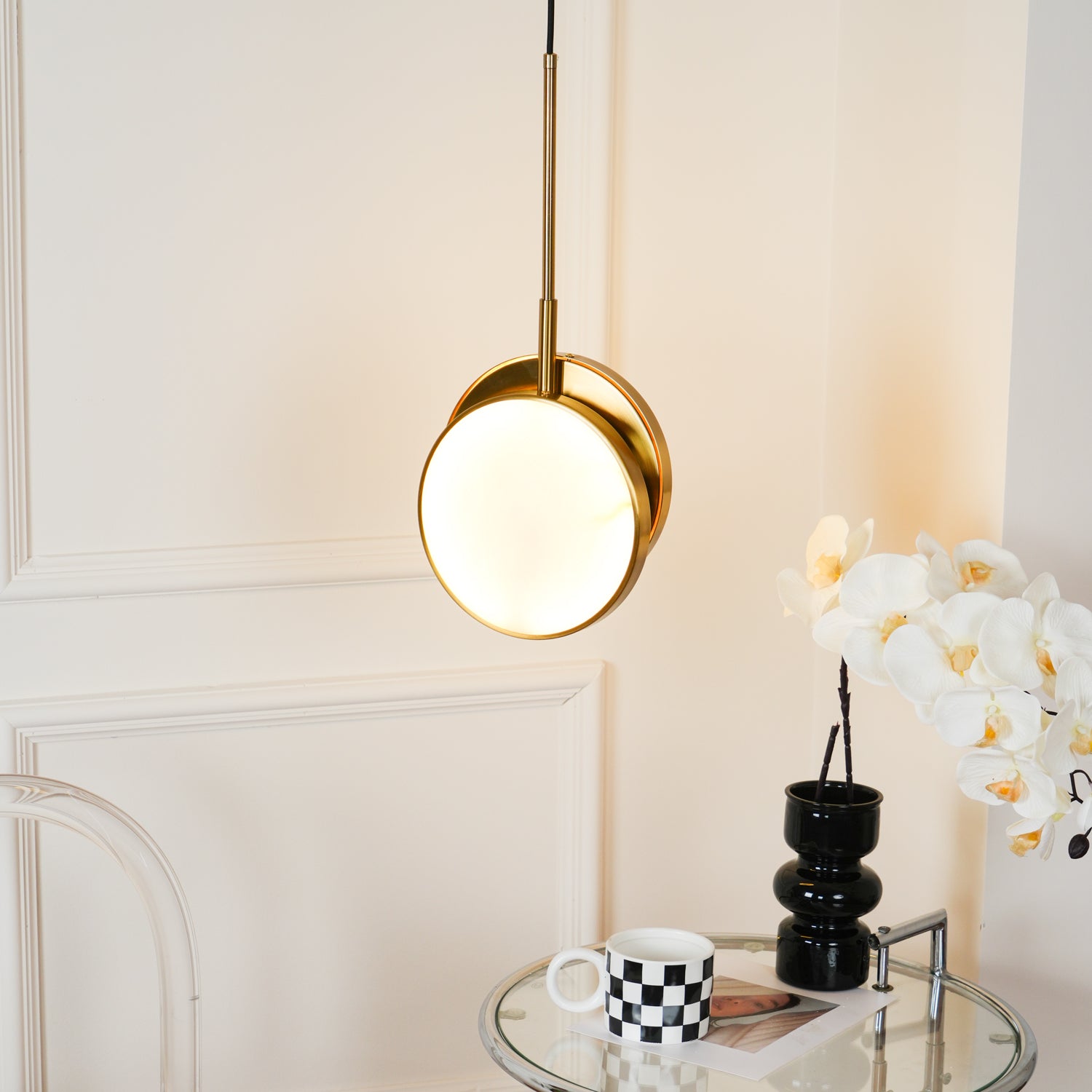 Moonshade Alabaster Pendant Light