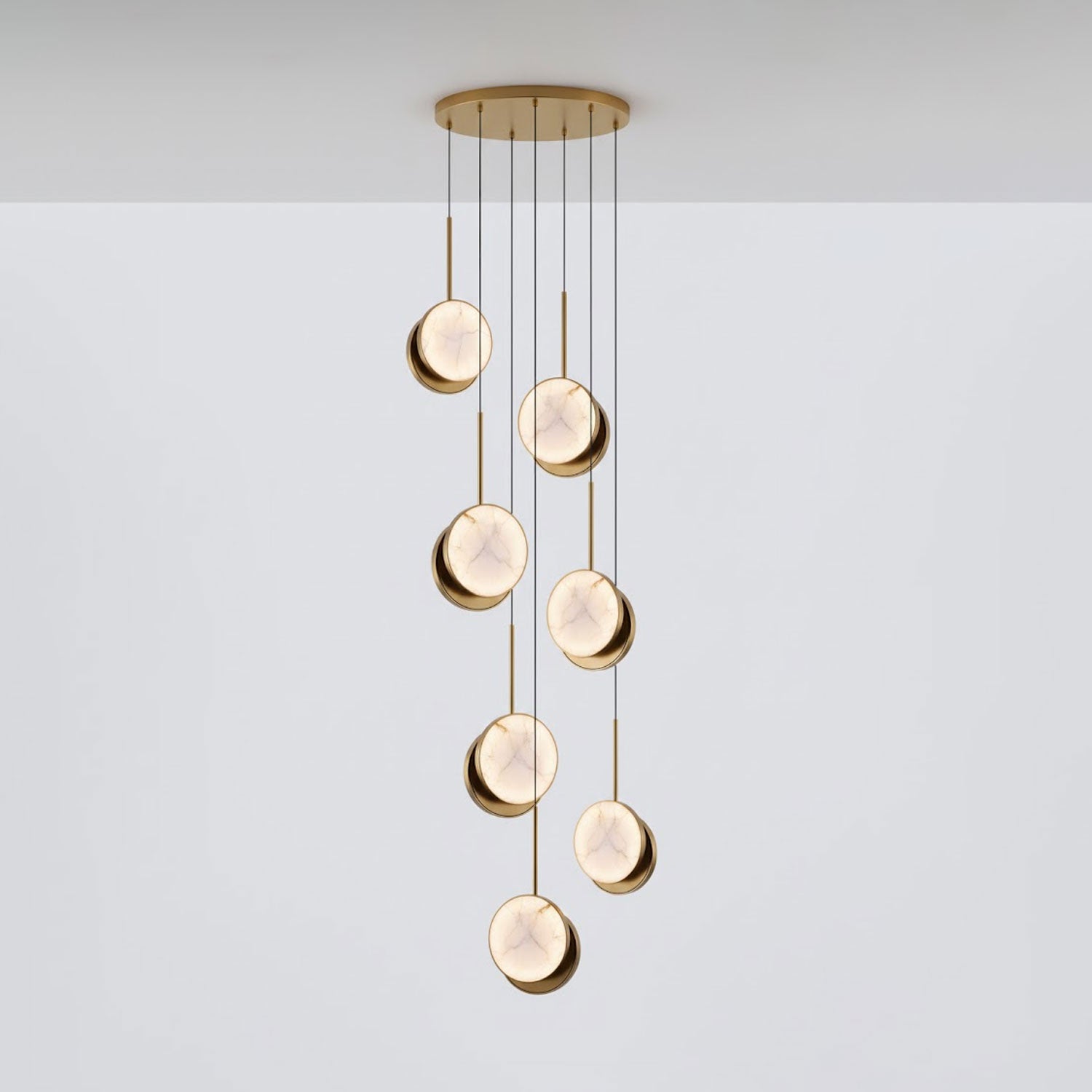 Moonshade Alabaster Pendant Light