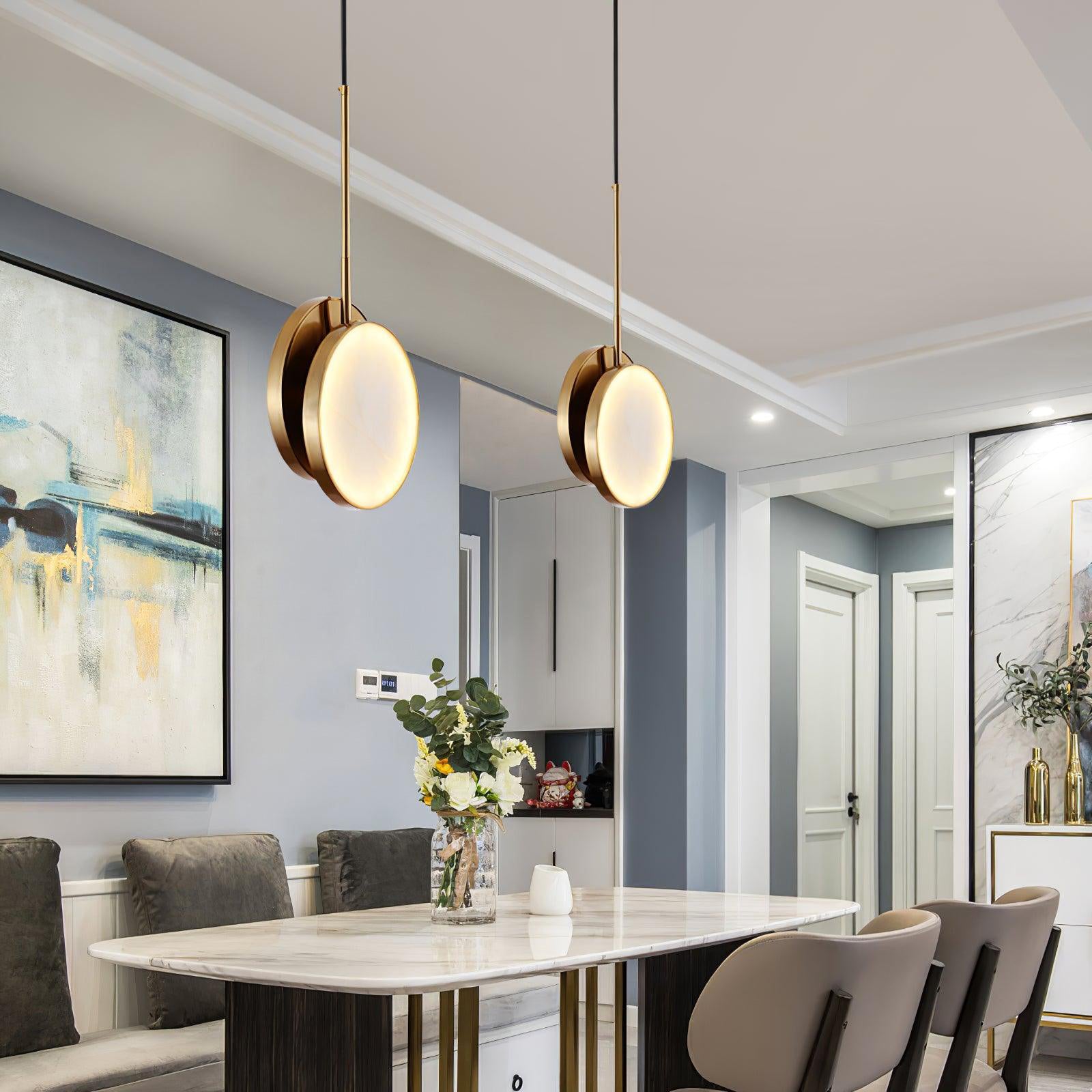 Moonshade Alabaster Pendant Light