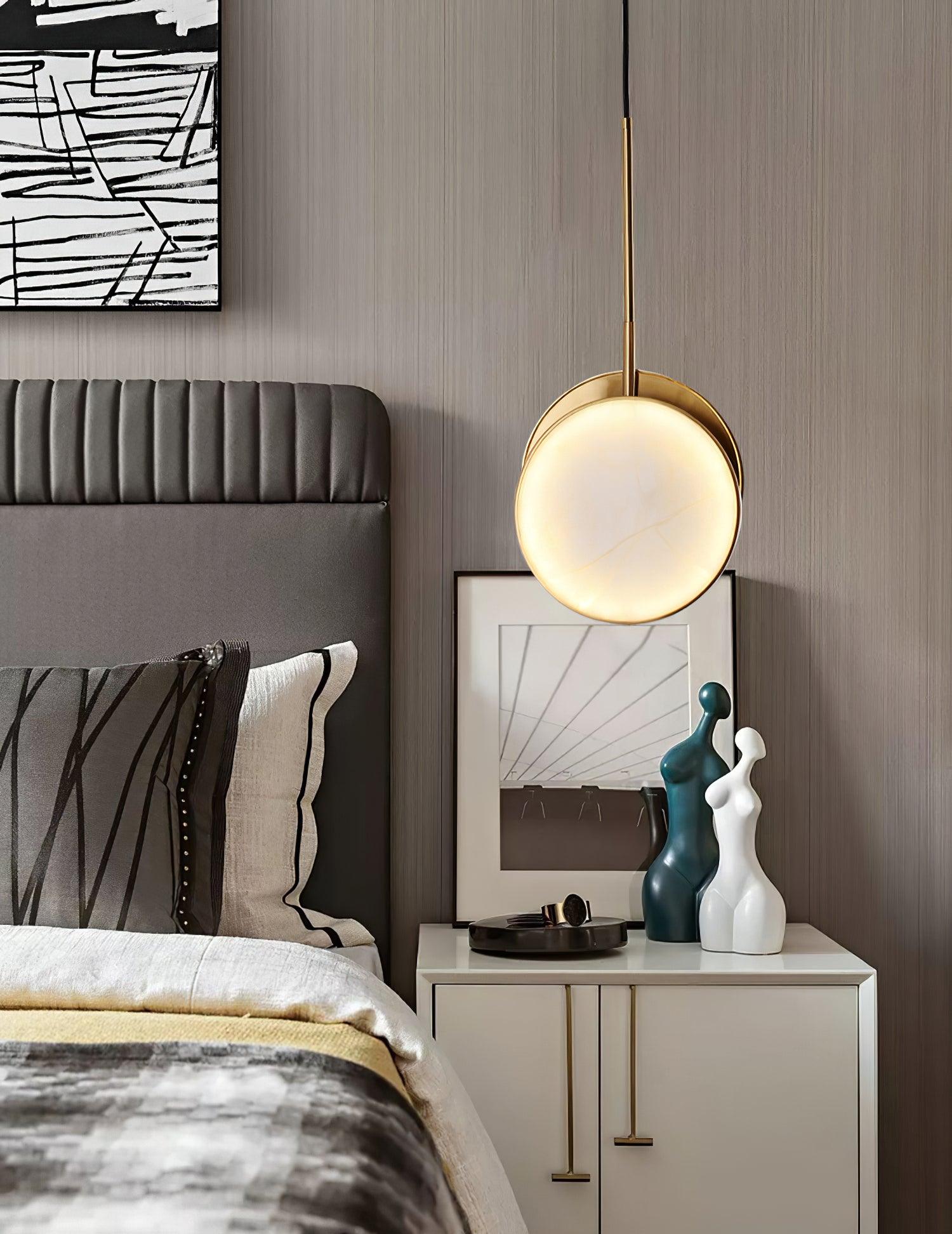 Moonshade Alabaster Pendant Light