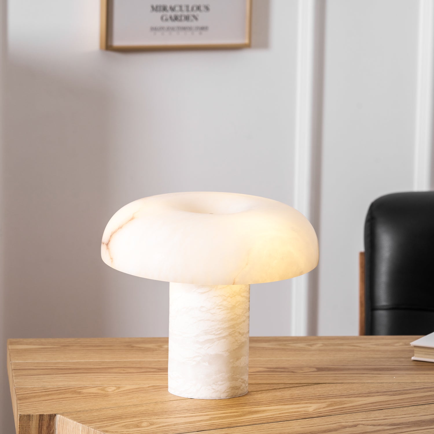 Mushroom Type Alabaster Table Lamp