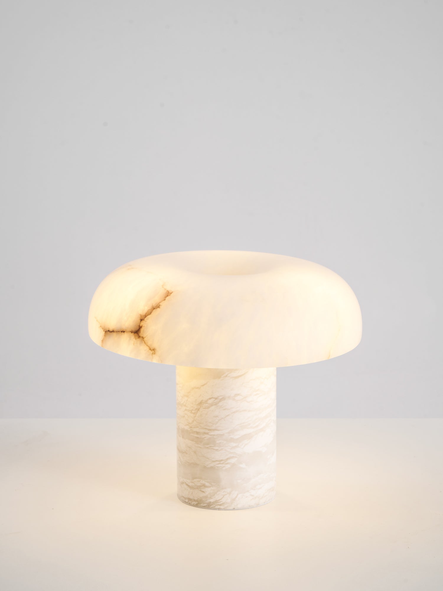Mushroom Type Alabaster Table Lamp