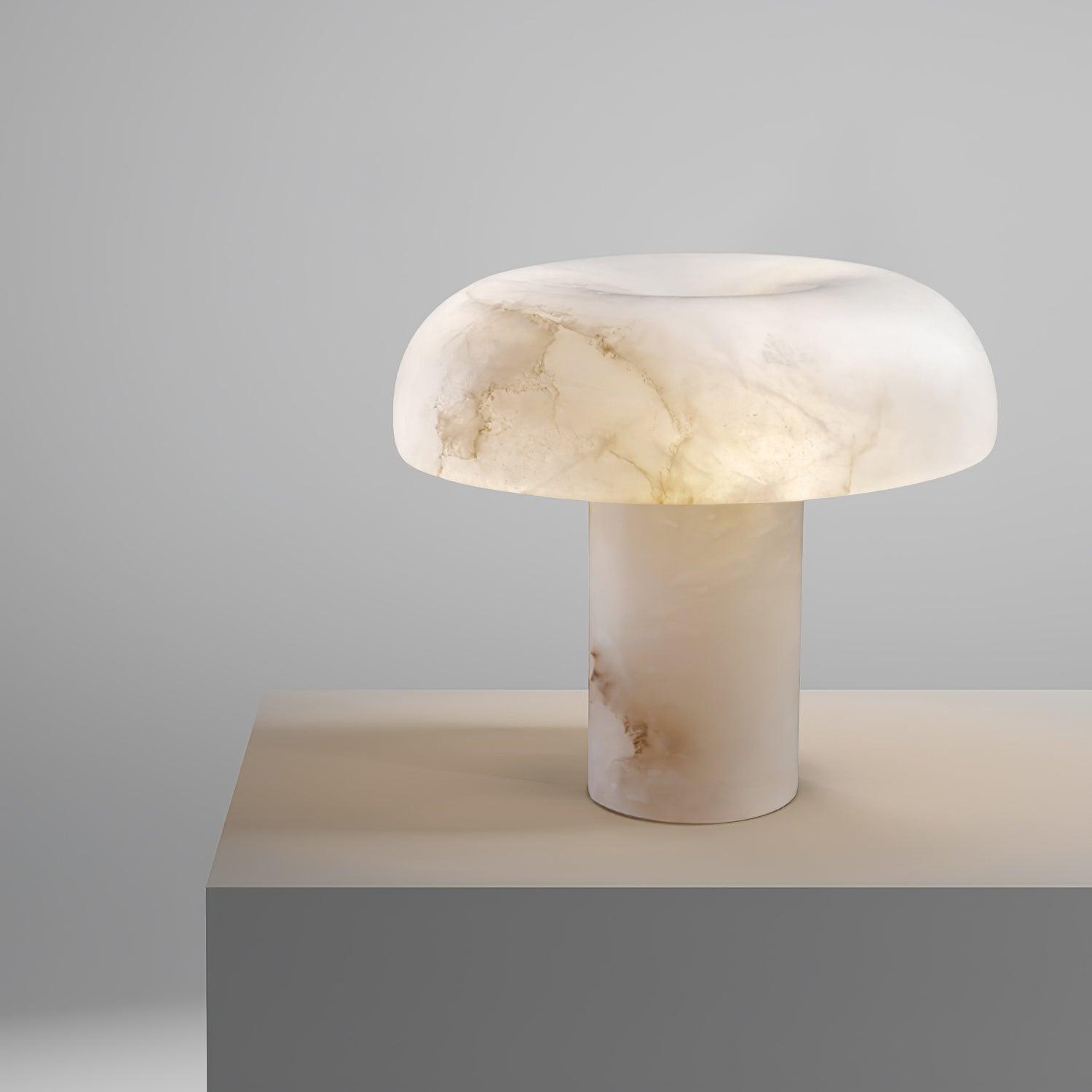 Mushroom Type Alabaster Table Lamp