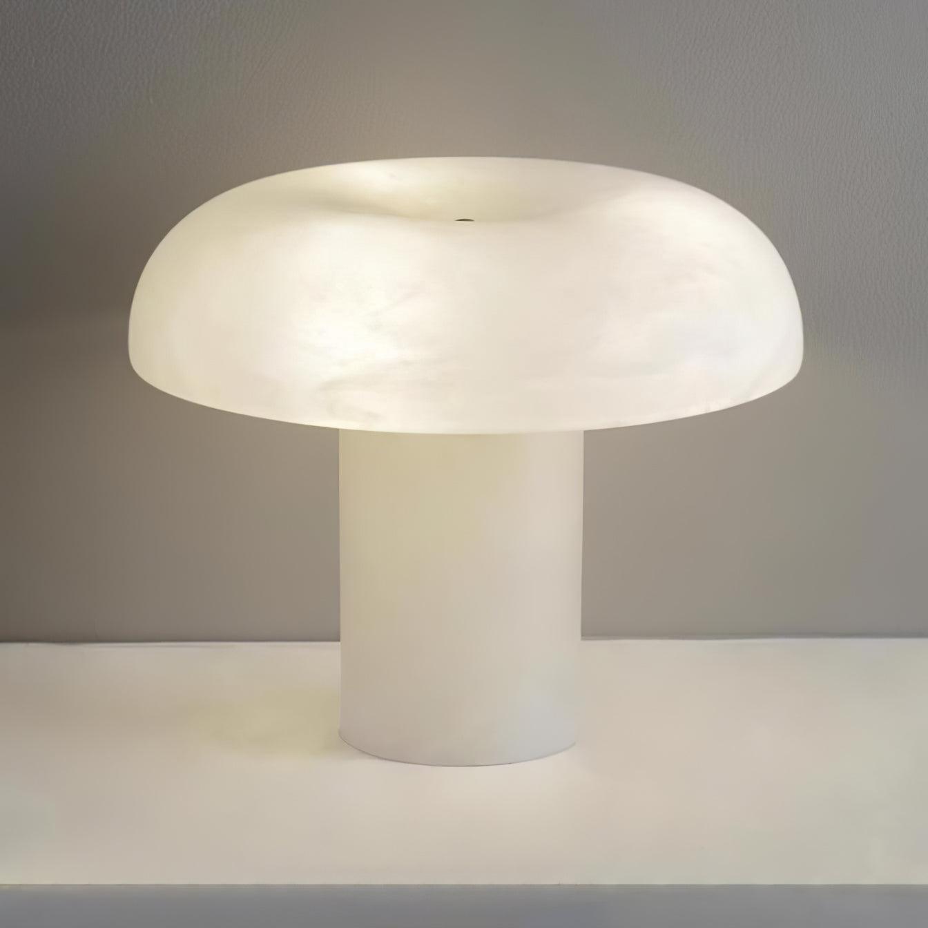 Mushroom Type Alabaster Table Lamp