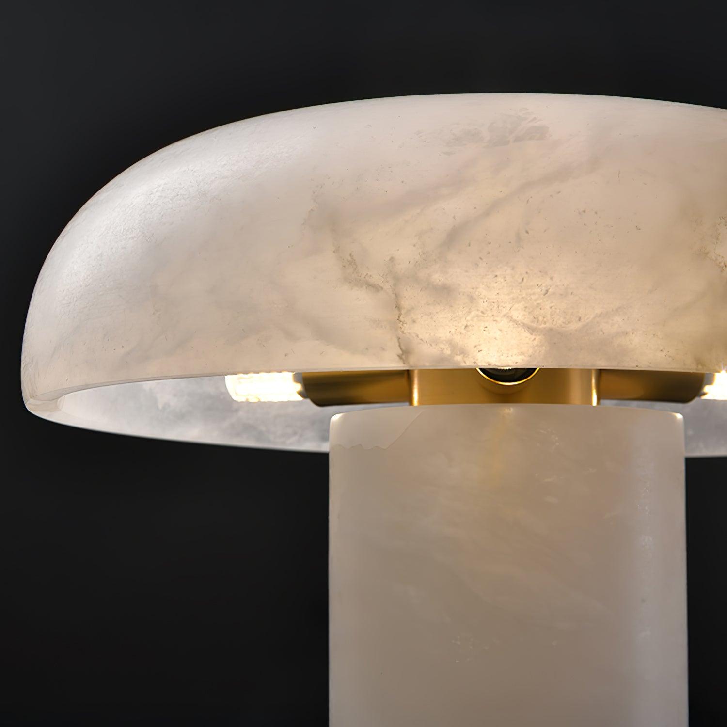 Mushroom Type Alabaster Table Lamp