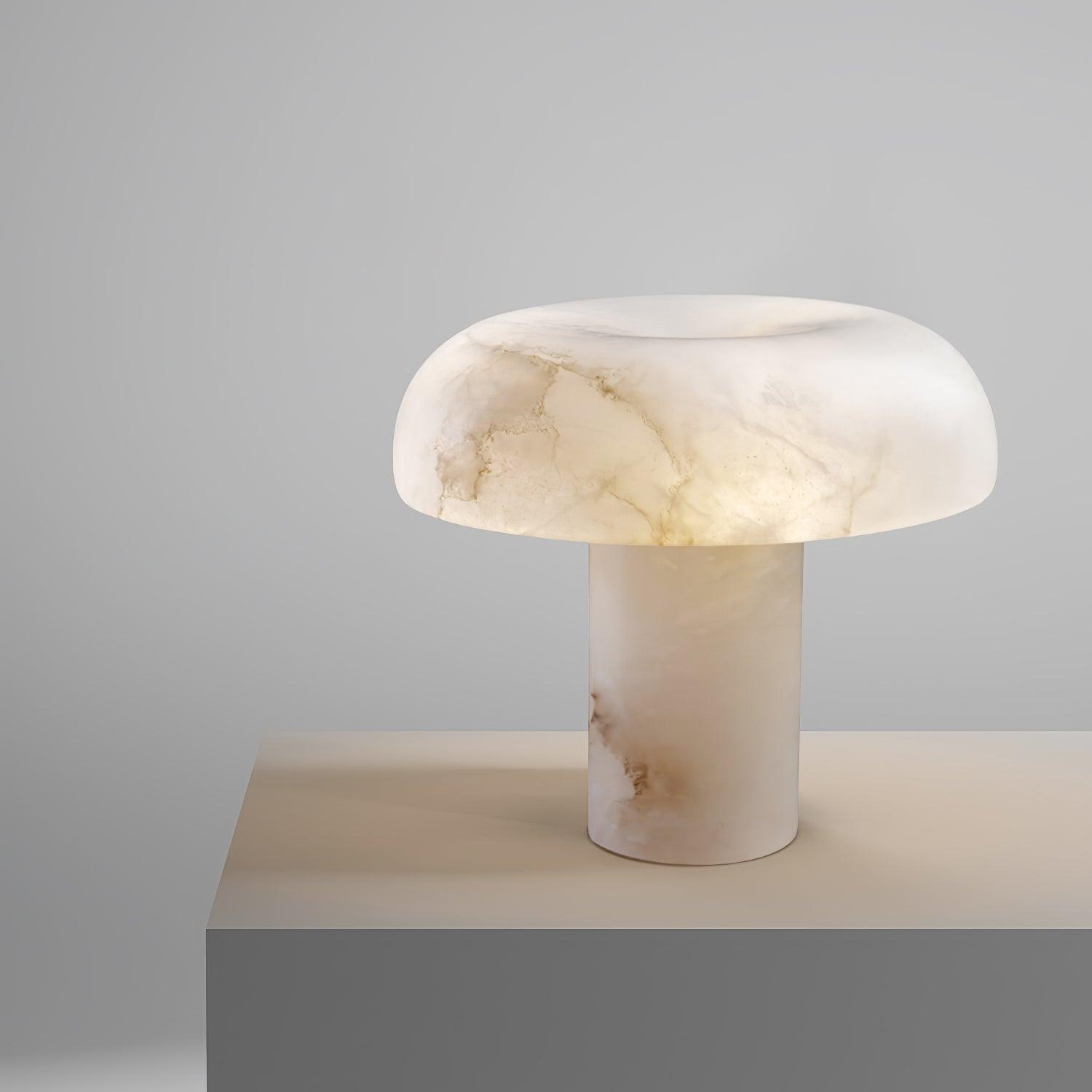 Mushroom Type Alabaster Table Lamp